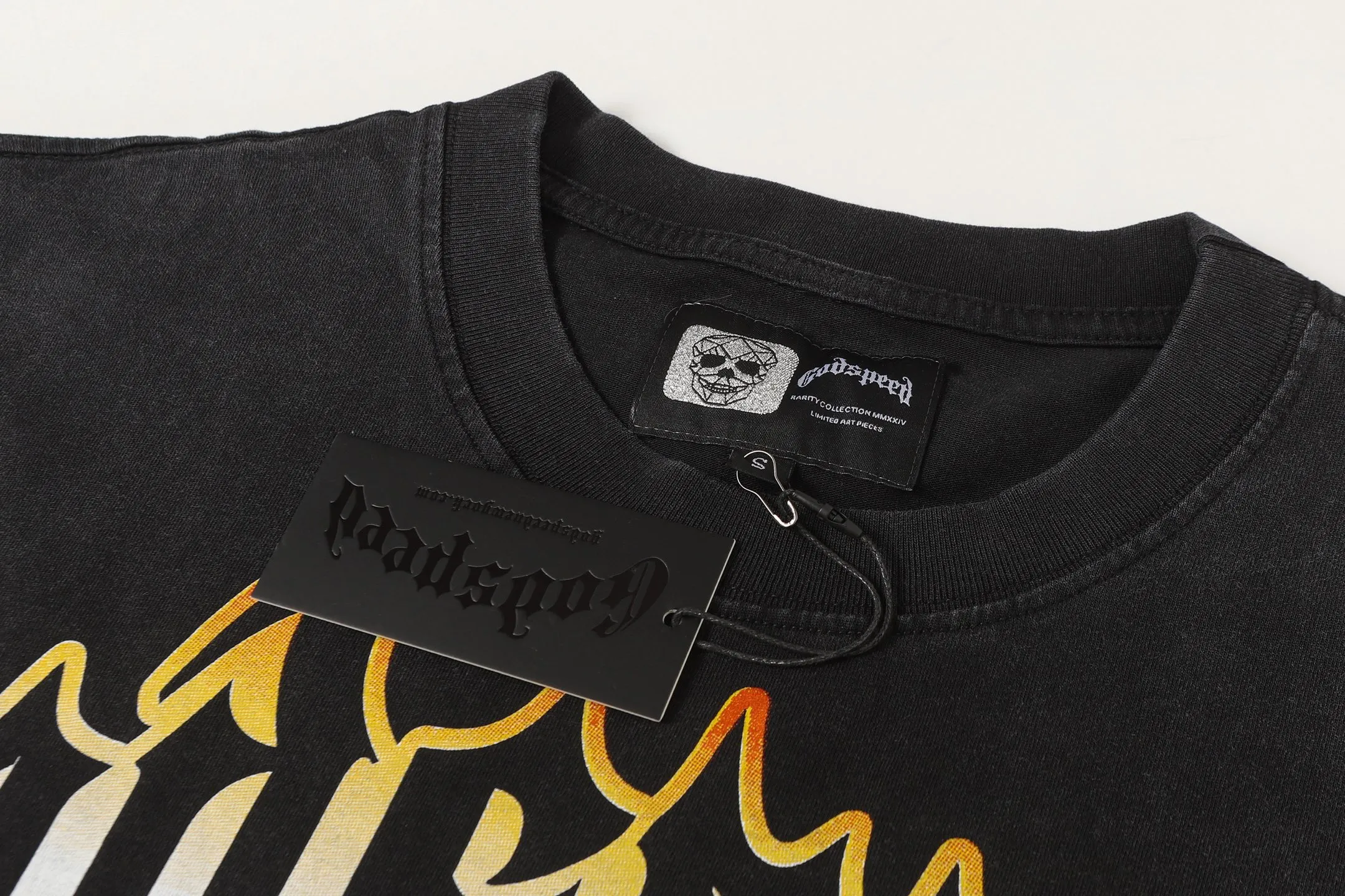 6332# Black ｜ In Stock （new） Godspeed Retro T（ ） （fabric）：32 Sizes（size）：S-M-L-XL （colour）： Black