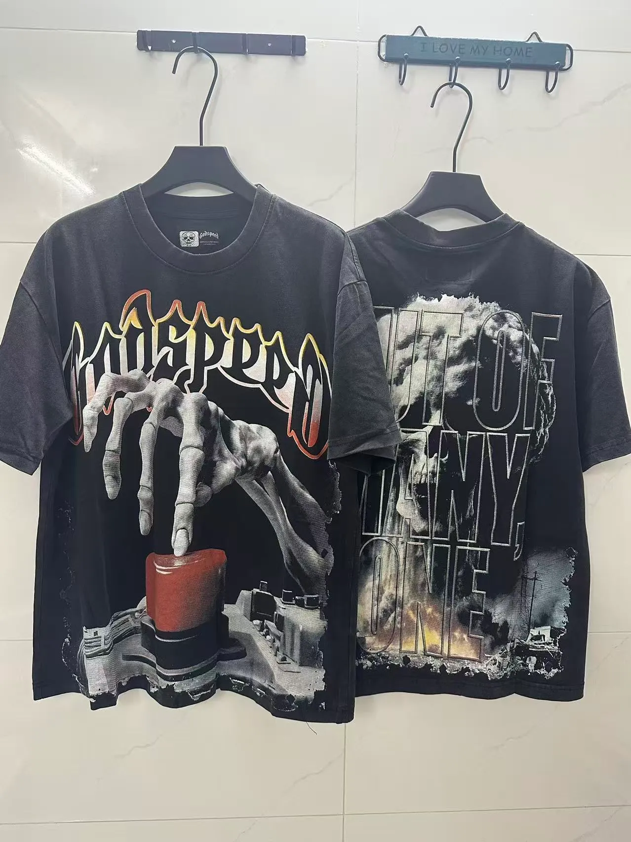 6332# Black ｜ In Stock （new） Godspeed Retro T（ ） （fabric）：32 Sizes（size）：S-M-L-XL （colour）： Black