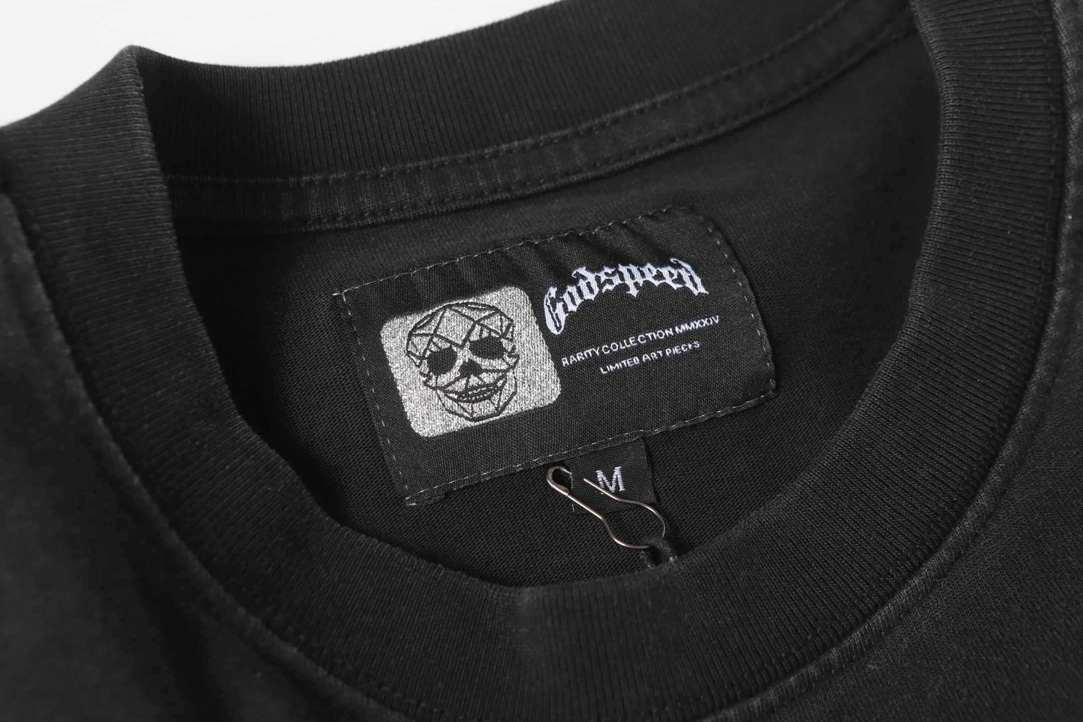 6137# Black I In Stock （ ） Godspeed Retro T（ ） （fabric）：32 Sizes（size）：S-M-L-XL （colour）： Black
