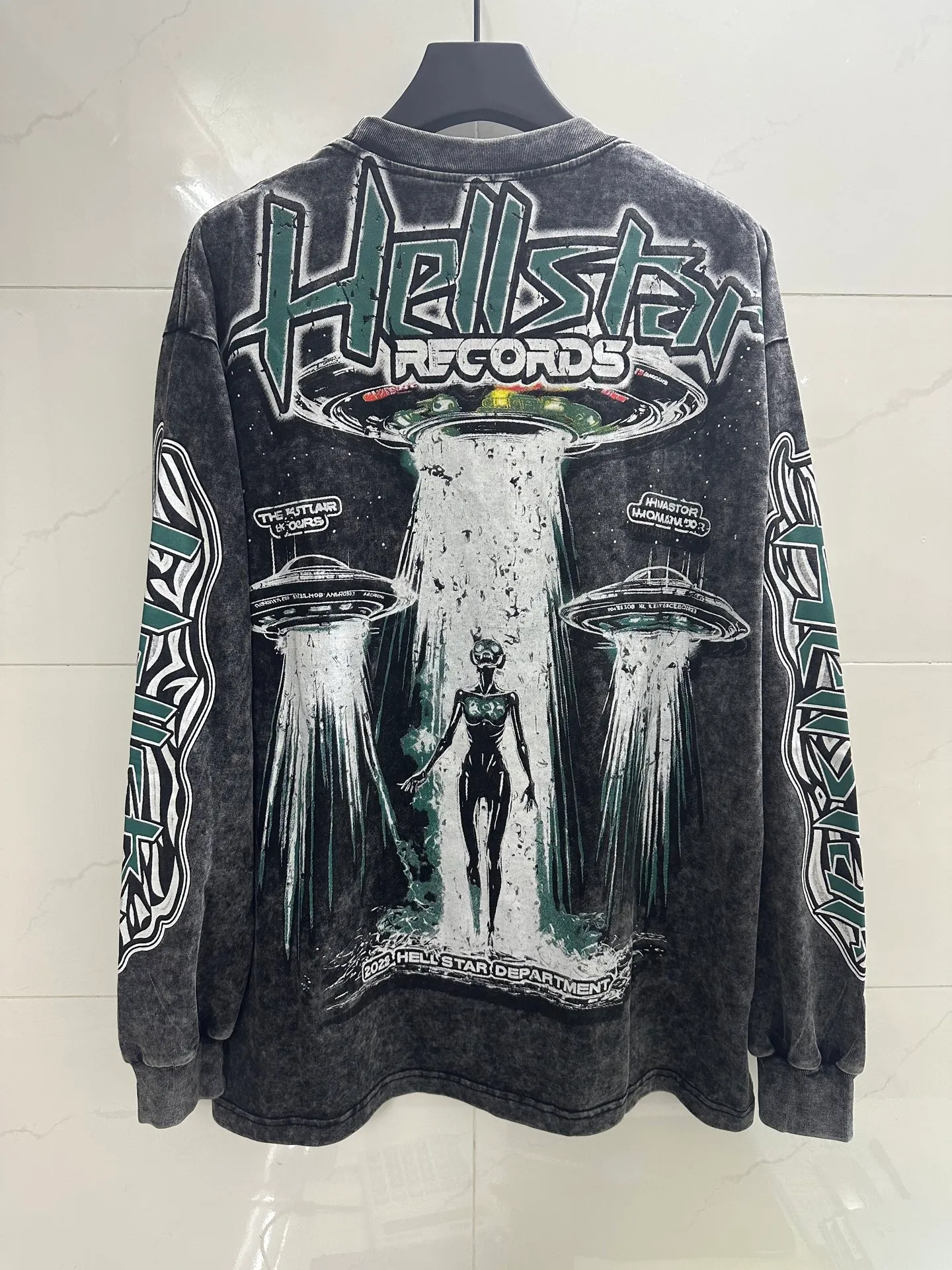 8101# Black ｜ In Stock Hellstar / T （fabric):26 Sizes（size）：S-M L X L （colour）： Black