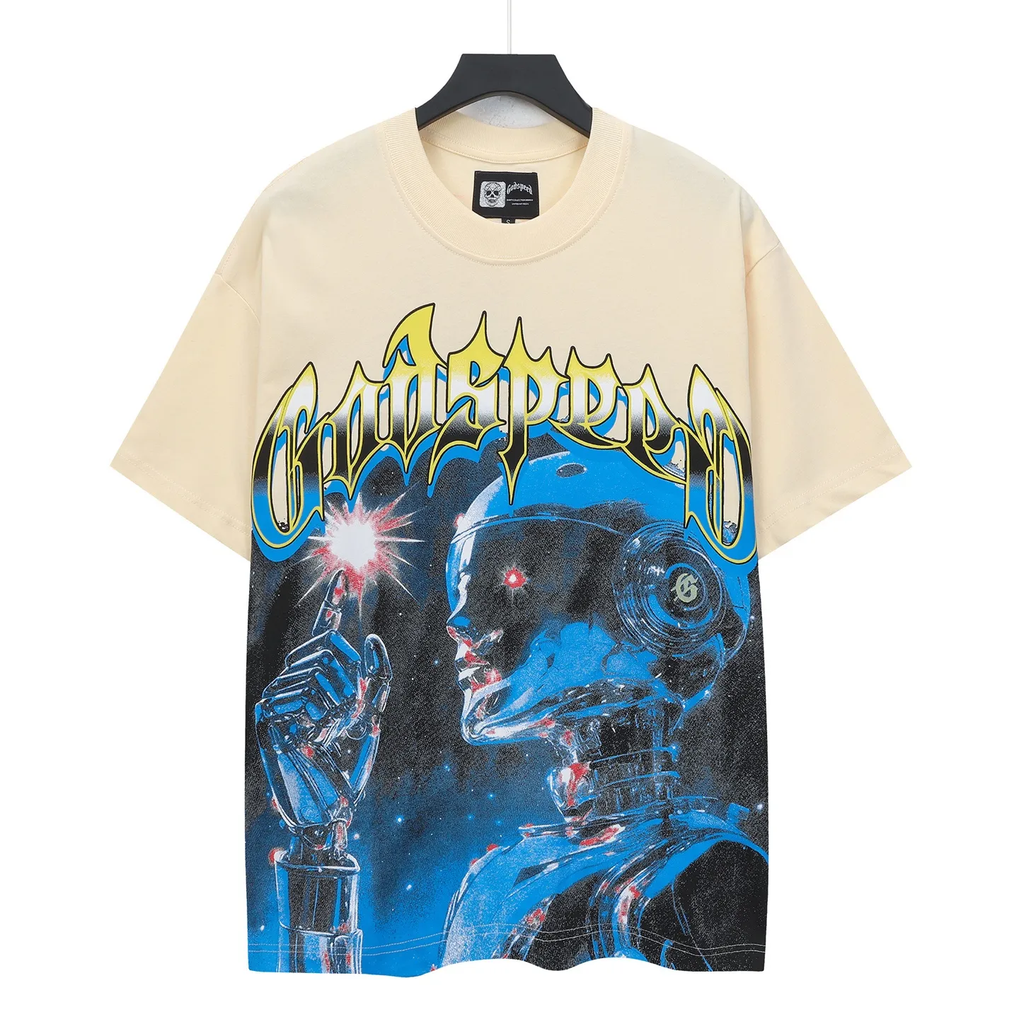 5122# I Godspeed Retro T（ ） （fabric）：32 Sizes（size）：S-M-L-XL （colour）：White