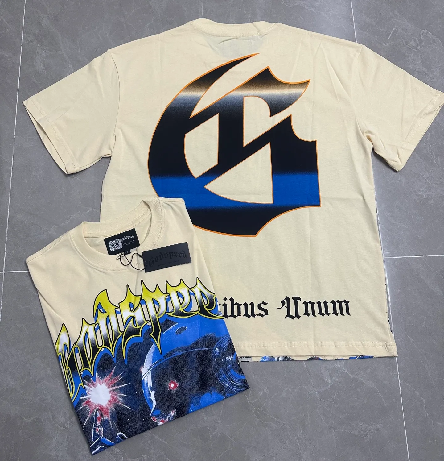 5122# I Godspeed Retro T（ ） （fabric）：32 Sizes（size）：S-M-L-XL （colour）：White