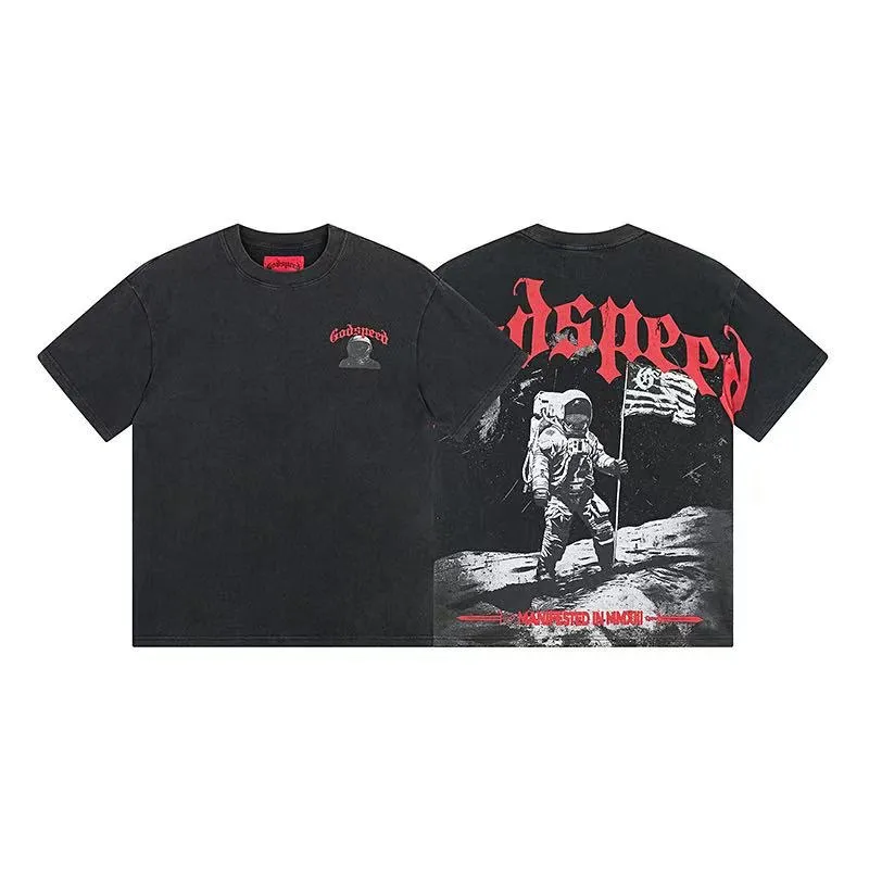 6052# ｜ Godspeed Retro T（ ） （fabric）：32 Sizes（size）：S-M-L-XL （colour）： Black
