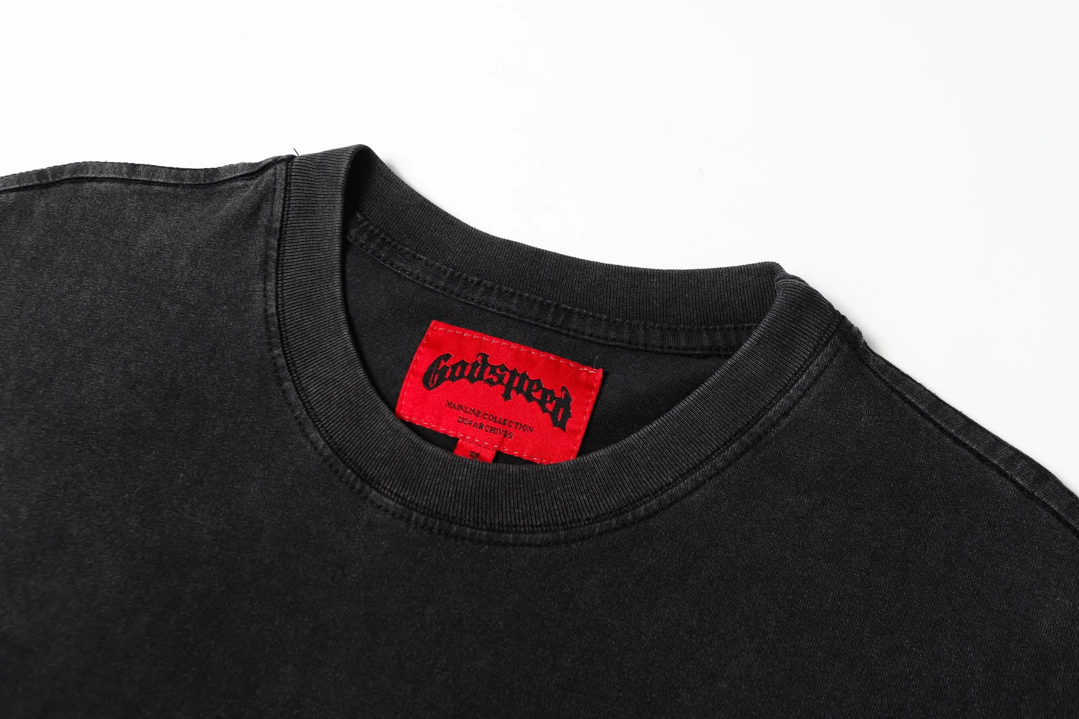 6052# ｜ Godspeed Retro T（ ） （fabric）：32 Sizes（size）：S-M-L-XL （colour）： Black