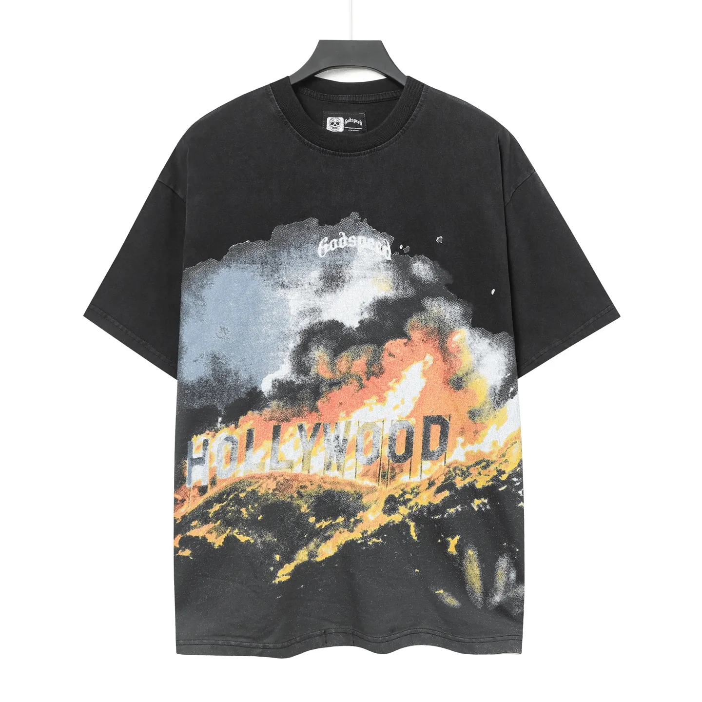 6003# ｜ Godspeed Retro T（ ） （fabric）：32 Sizes（size）：S-M-L-XL （colour）： Black