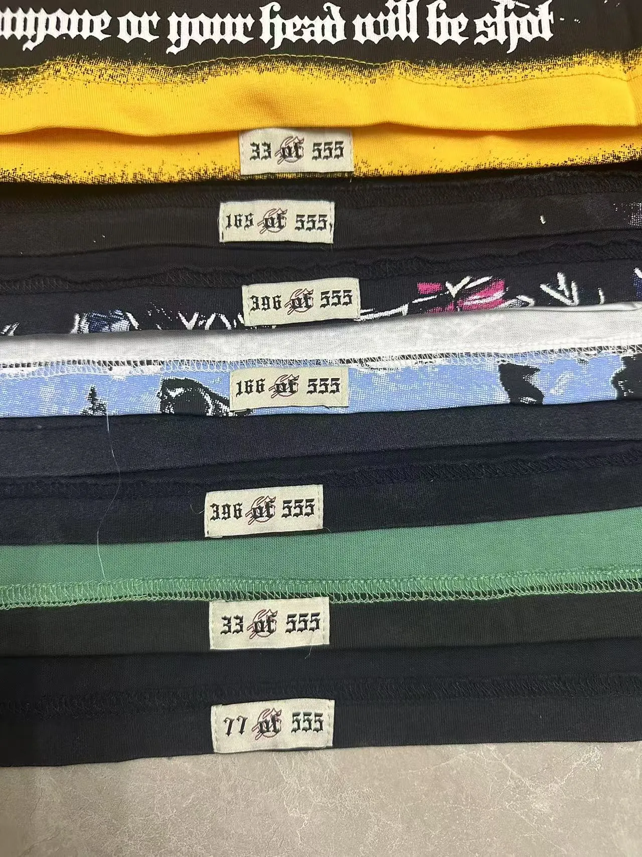 6301# Black- I In Stock （ ） Godspeed Retro T（ ） （fabric）：32 Sizes（size）：S-M-L-XL （colour）： Black
