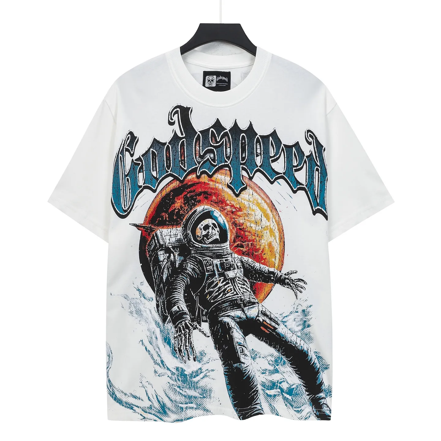 5131#White I In Stock Godspeed Retro T（ ） （fabric）：32 Sizes（size）：S-M-L-XL （colour）：White