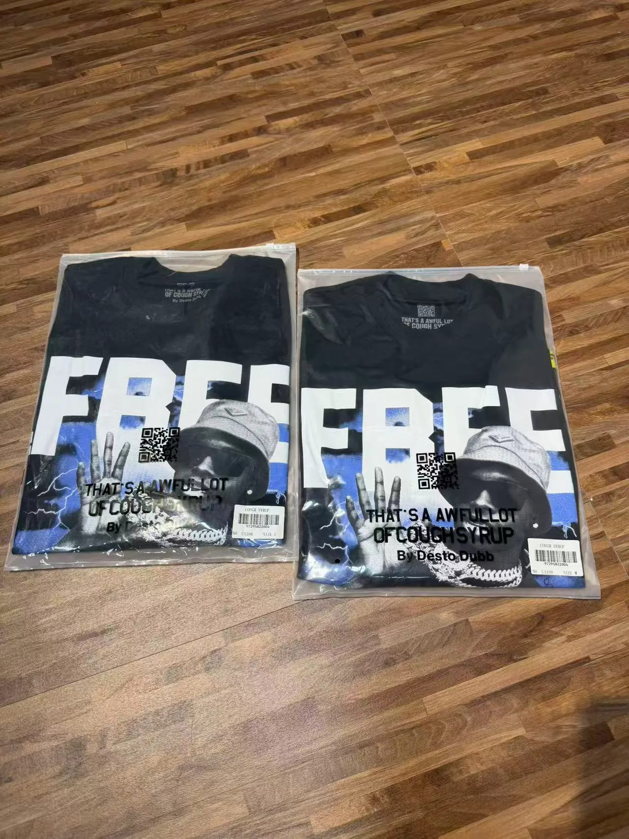 C # Black｜ THAT'S A AWFUL LOT OF COUGH SYRUP In Stock （ T Series） Same Style. （fabric): 100% Sizes（size）：S-M L X L （colour）： Black