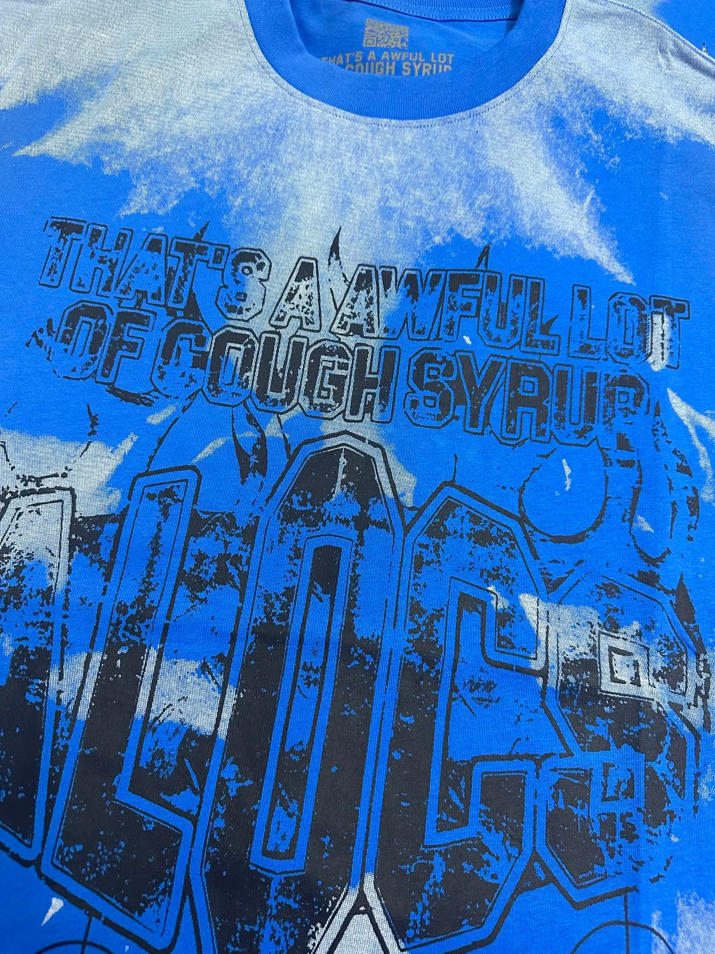 2215# / ｜ THAT'S A AWFUL LOT OF COUGH SYRUP In Stock T （fabric):32 Sizes（size）：S-M L X L （colour）： /