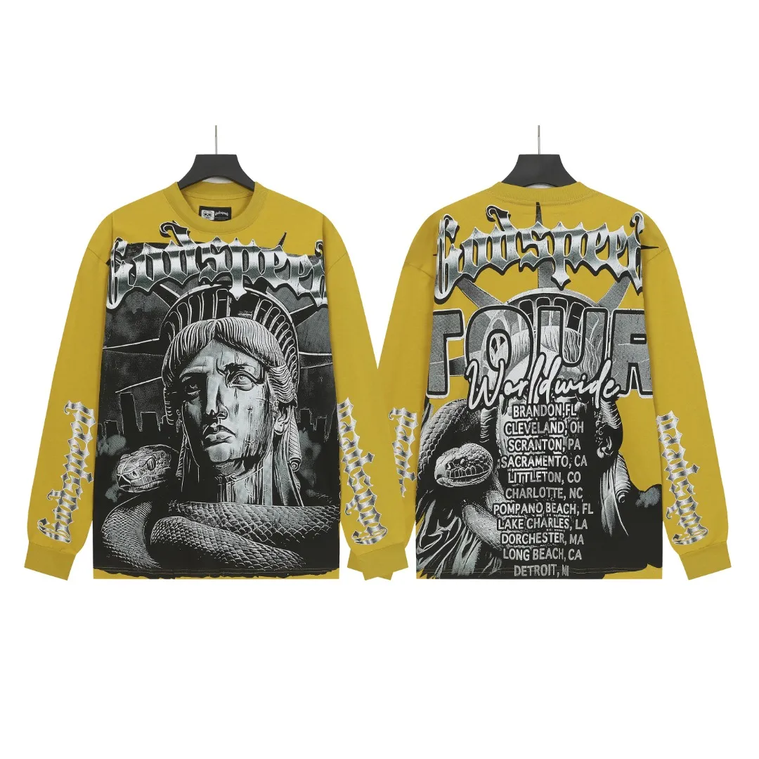 G #Yellow I Godspeed Retro T（ ） （fabric）： 26 Sizes（size）：S-M-L-XL （colour）：Yellow