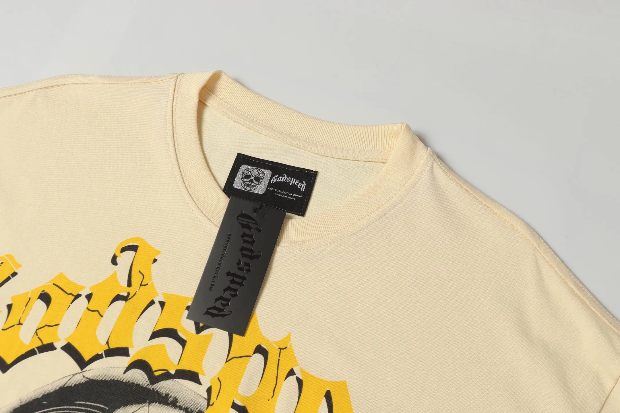5007#White/ ｜ Godspeed Retro T（ ） （fabric）：32 Sizes（size）：S-M-L-XL （colour）：White、 、