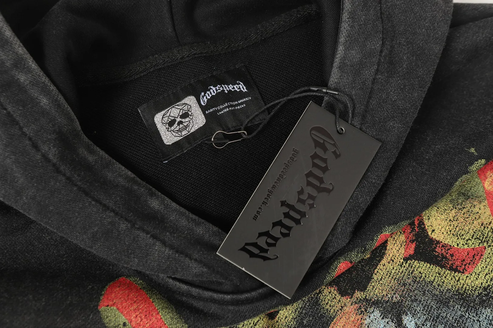 G 6851## / Gray Godspeed Retro （ ） （fabric）： 100% Sizes（size）：S-M-L-XL （colour）： Black/ Gray 👉