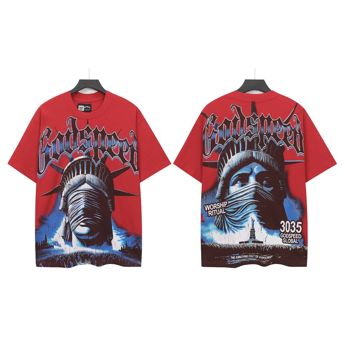 6138# Black I In Stock （ ） Godspeed Retro T（ ） （fabric）：32 Sizes（size）：S-M-L-XL （colour）： Black/