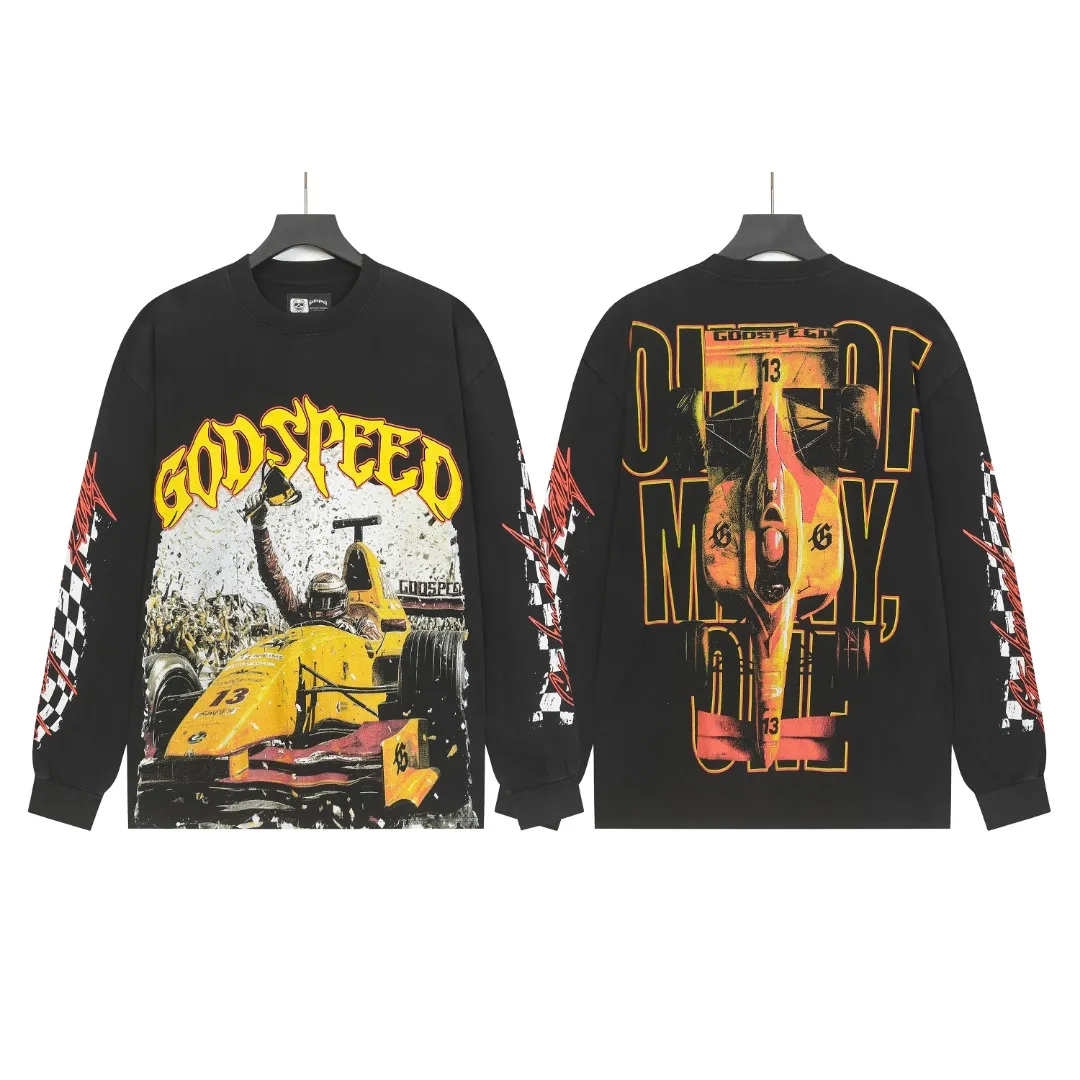 G # Black I Godspeed Retro T （ ） （fabric）： 26 Sizes（size）：S-M-L-XL （colour）： Black 👉