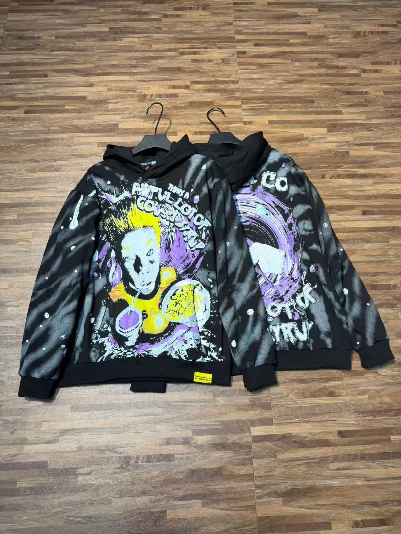 C # Black I THAT'S A AWFUL LOT OF COUGH SYRUP In Stock （ ） Same Style. （fabric): 100 Sizes（size）：S-M L X L （colour）： Black 👉