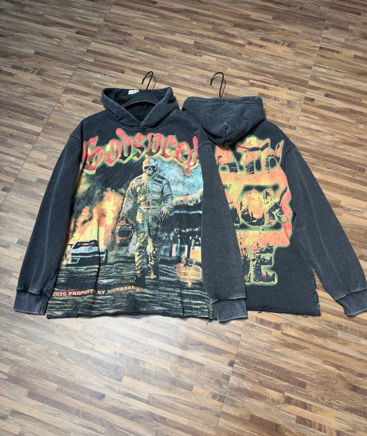 G 6851## Black ｜ Godspeed Retro （ ） （fabric）： 100% Sizes（size）：S-M-L-XL （colour）： Black
