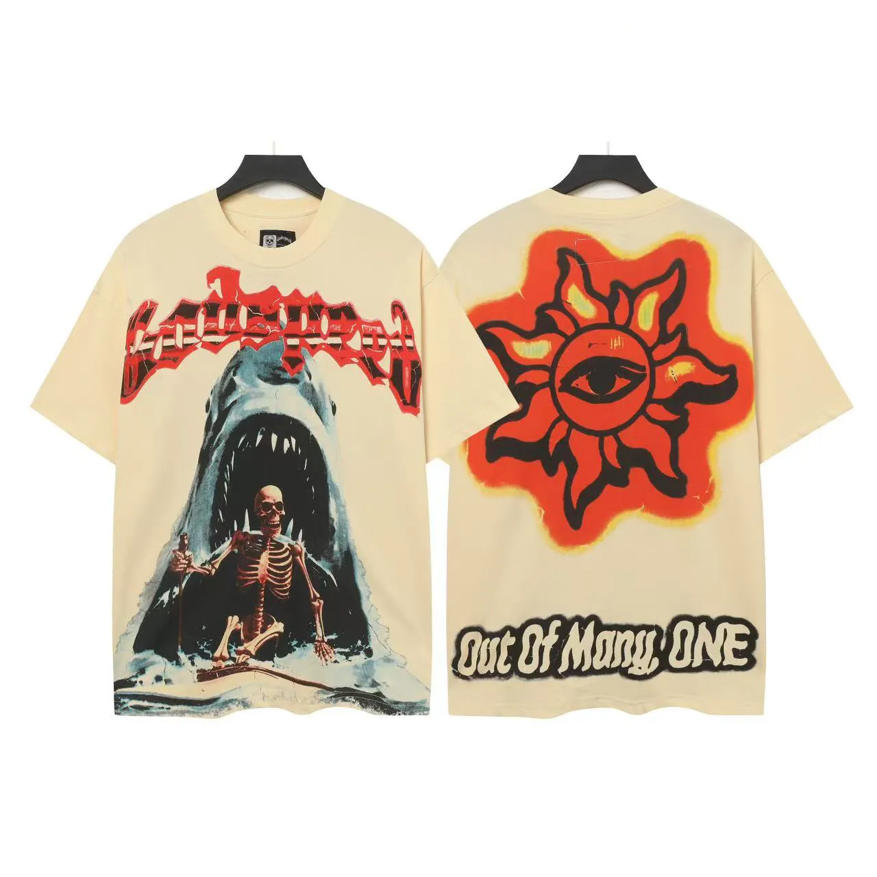5025#White/ ｜ Godspeed Retro T（ ） （fabric）：32 Sizes（size）：S-M-L-XL （colour）：White、 、