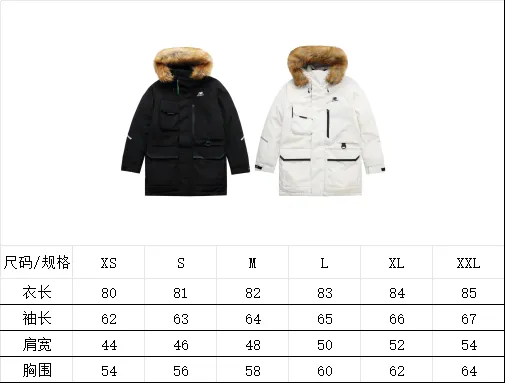 Top version New Balance new balance extreme cold outdoor in winter! Resist the cold winter! No pressure at dozens of degrees below zero! Big fur collar! 3m reflective strip logo on the back mid-length ceiling 90 down content gray duck down mid-length couple style unisex down jacket!] [No. 1 in nb Down Jacket Series! 7000+ sales! 55,000 wanted! Safe Hot Sale!] a 8703 [Sweet or salty Korean order New Balance mid-length down jacket] [Top and best national standard 90 gray duck down super large fill power] New Balance/new balance/nb magnet suction cup design! Self-heating fur collar! New Balance new balance Extremely cold outdoor in winter! Withstand the cold winter! No pressure at tens of degrees below zero! Big fur collar! 3m reflective strip logo on the back, mid-length ceiling 90 down content gray duck down mid-length couple style unisex down jacket! Japanese and Korean men and women couple style winter warm, snowproof, waterproof and windproof casual color. Black. White sizi. See the picture at the end