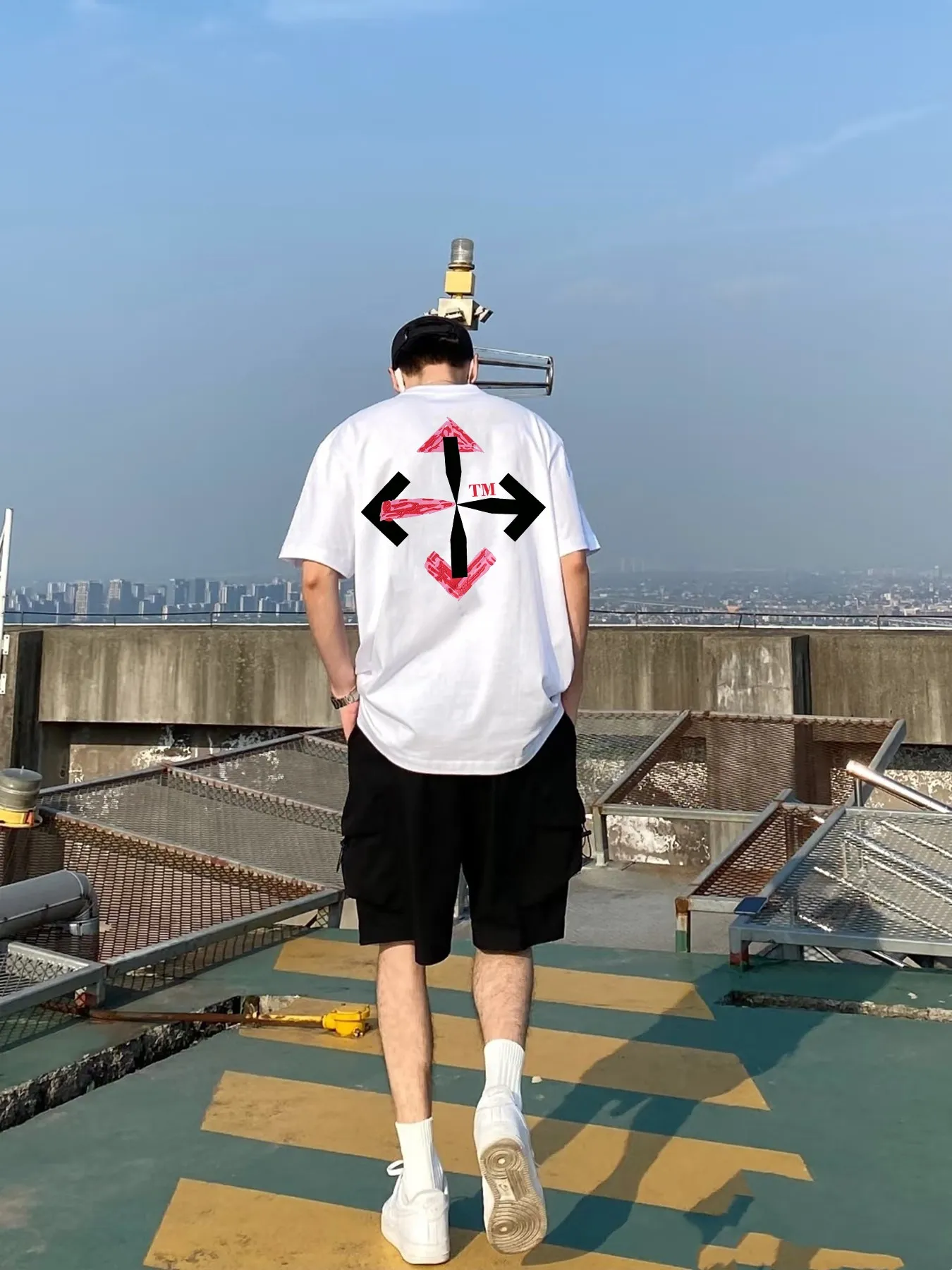 off 2025 New Arrival 250 tee Same Style Size S M L XL XXL Black White