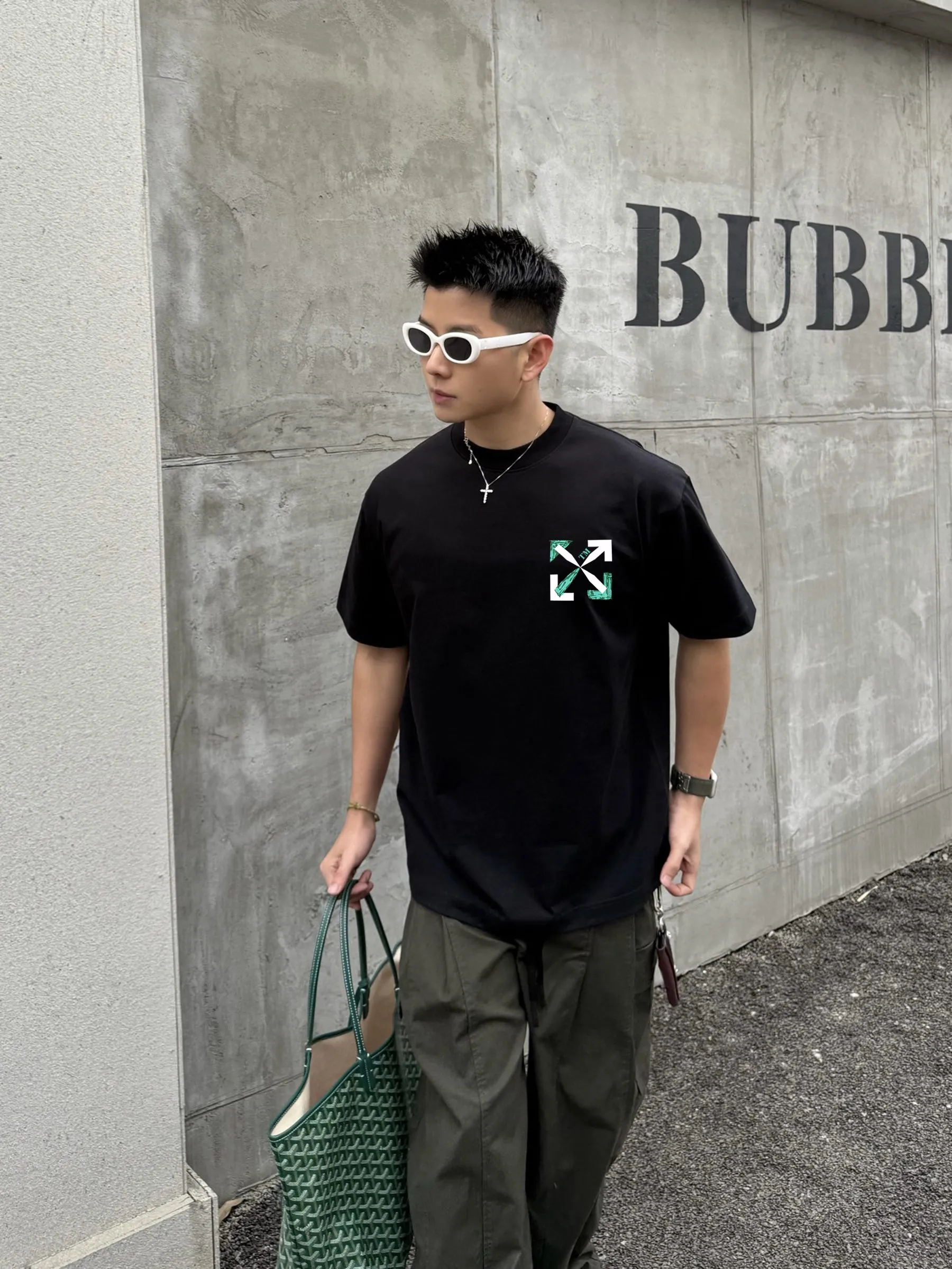 off 2025 New Arrival 250 tee Same Style Size S M L XL XXL Black White