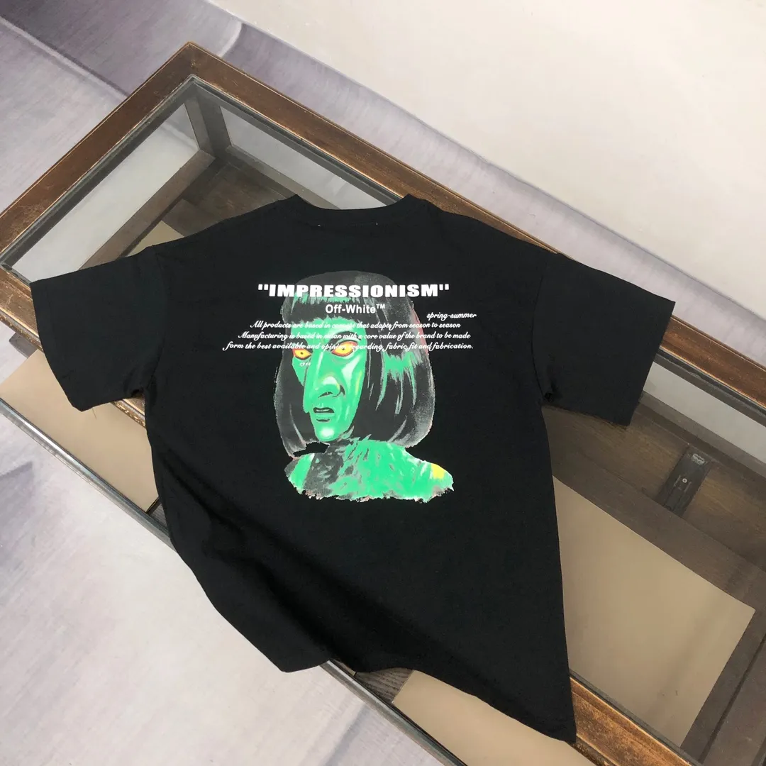 C✨ OFF-WHITE 2026ss T 🔥 LOGO 👍🏼 ！ ， ， Breathable ， ， ！ ：Black White Red Size：XS-S-M-L