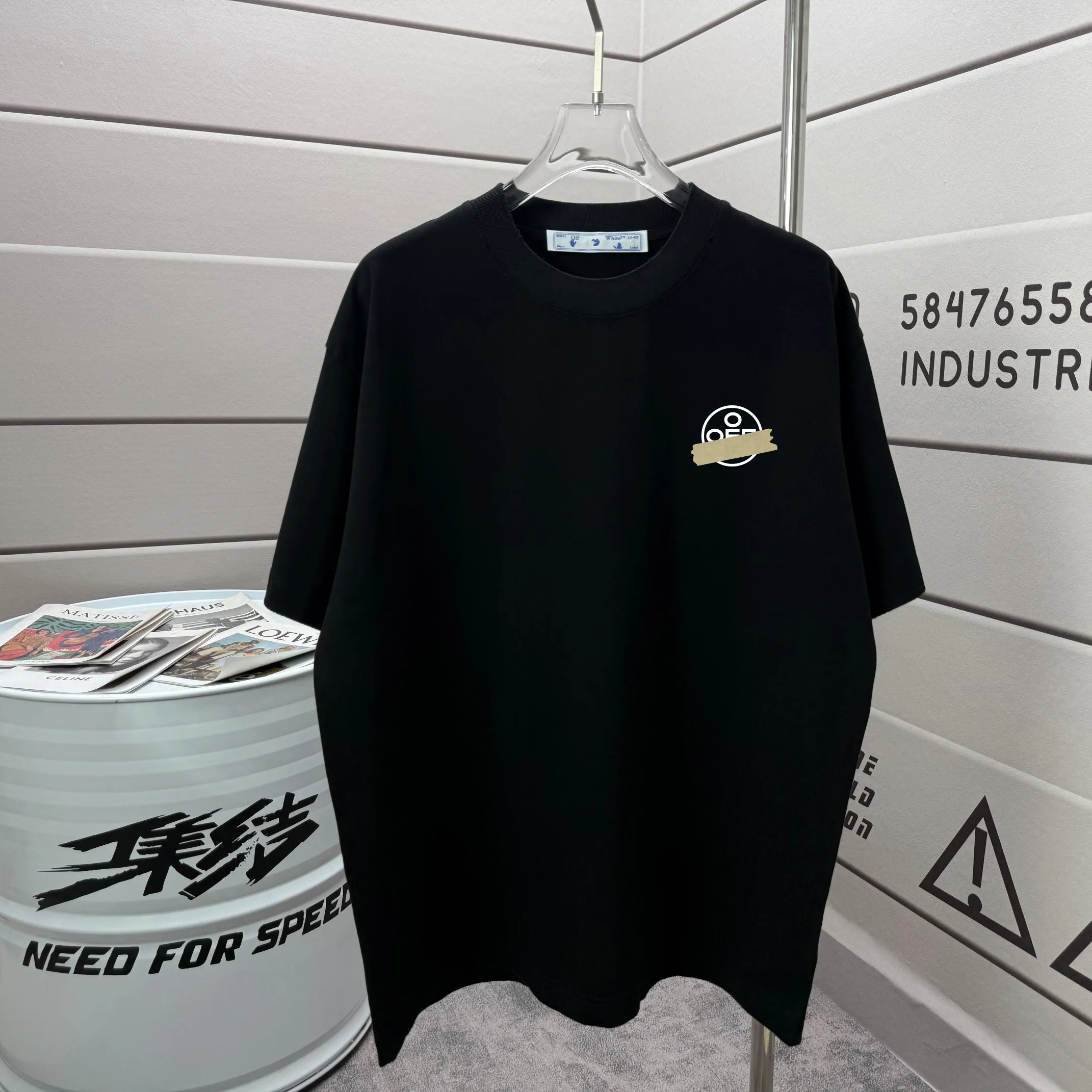 # OFF 2026 Spring and Summer New Arrival Washed and worn 320g round neck short-sleeved tee for men and women Same Style loose version Color: Washed dark black Washed white Washed gray Brown Washed Red Size: S M L XL XXL Size: S (90-130 pounds) M (120-150 pounds) L (140-165 pounds) XXL (180-210 pounds)