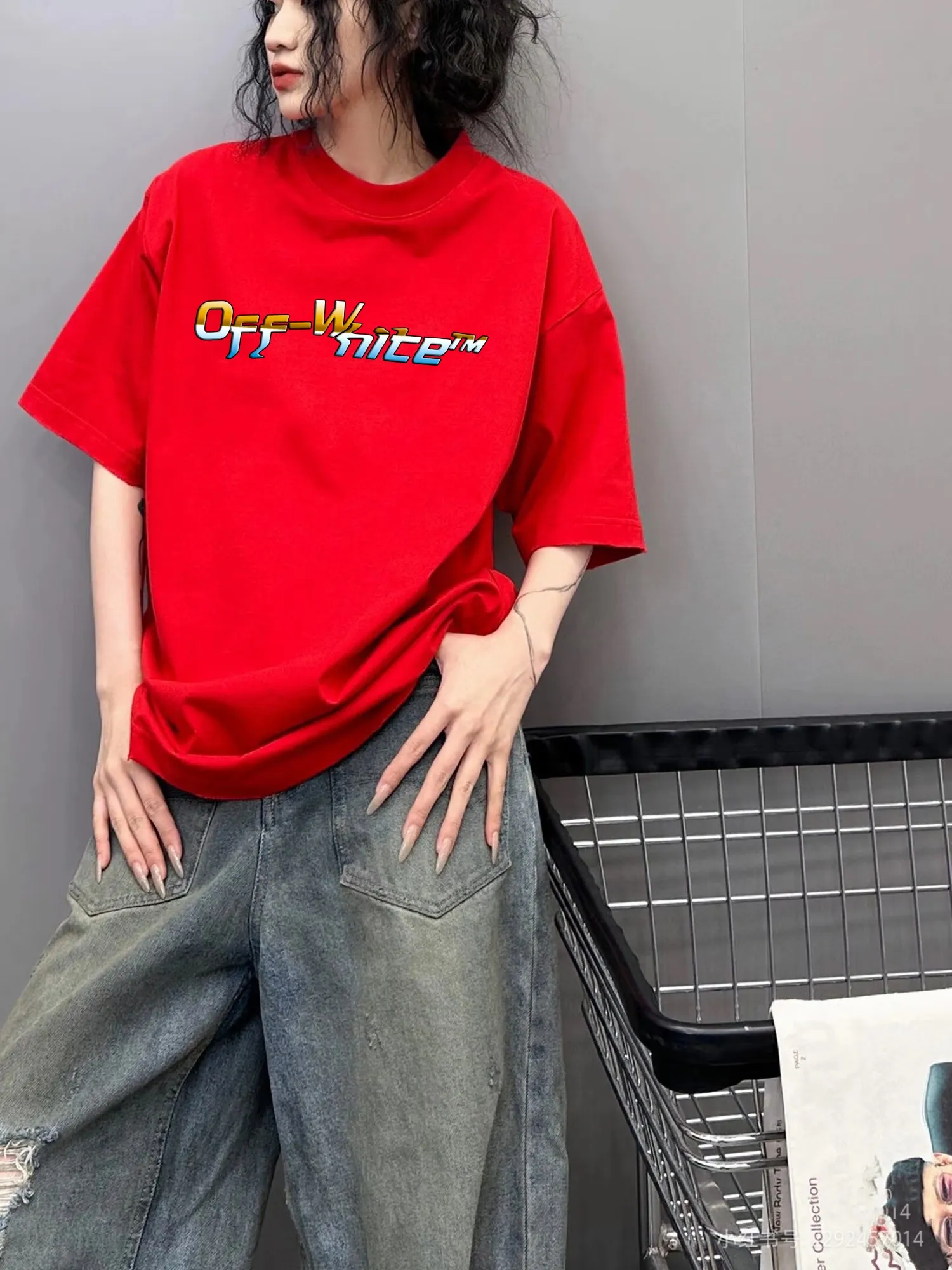 off 2025 New Arrival 260 tee Same Style Size S M L XL XXL Black White Red
