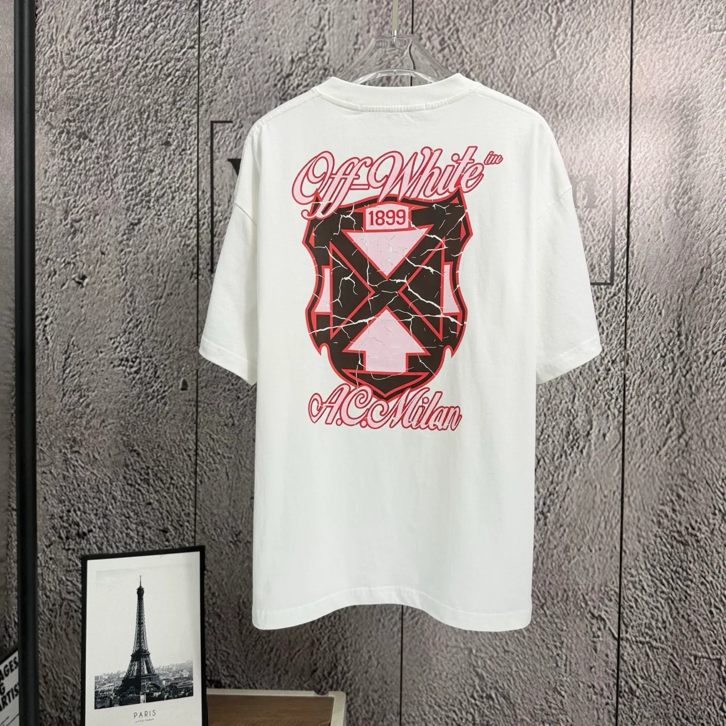 "𝙉𝙚𝙬⚜️off" 2026 Spring and Summer New Arrival short-sleeved T-shirt 32 counts of 275g double yarn cotton, distressed washed and fried snowflake print Color: Green Gray Taro Purple White Sizes: S M L XL XXL