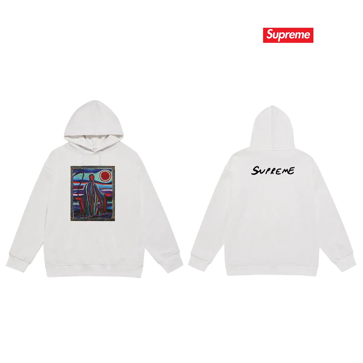 S 2040 # P 85💰 P 90💰 Supreme SS 19 Reaper Tee 400 430 Quality💥 Same Style ：Black White Gray Size：S M L XL XXL