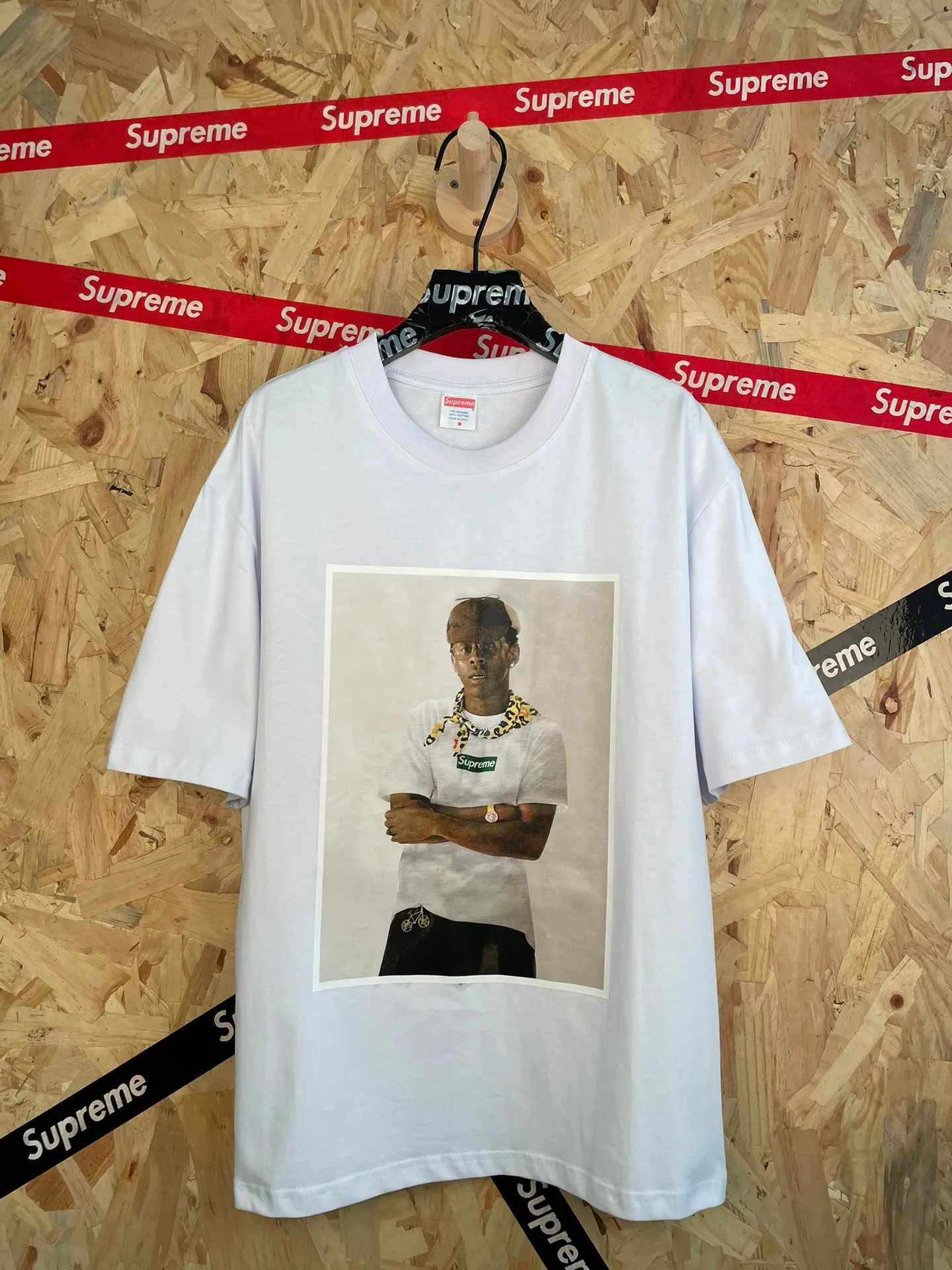 Style number: 8167 supreme Tyler the Creator Tee casual men's and women's Same Style short-sleeved T-shirt Color: White Black Size: S-XL