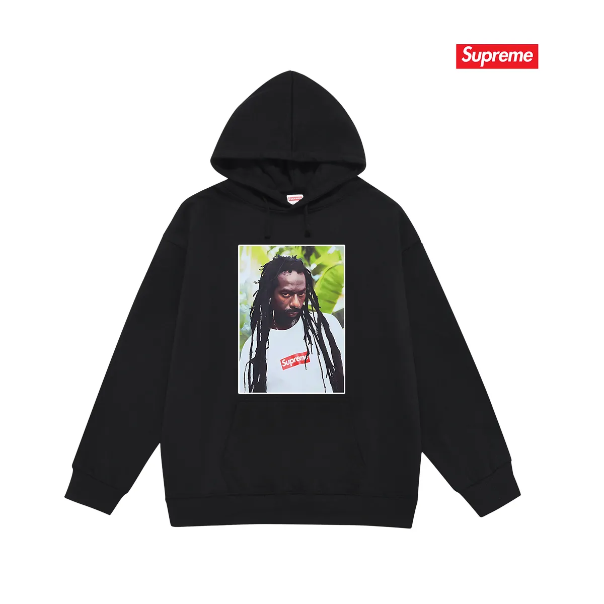 S 2035 # P 85💰 P 90💰 Supreme SS 19 Buju Banton Tee 400 430 Quality💥 Same Style ：Black White Gray Size：S M L XL XXL