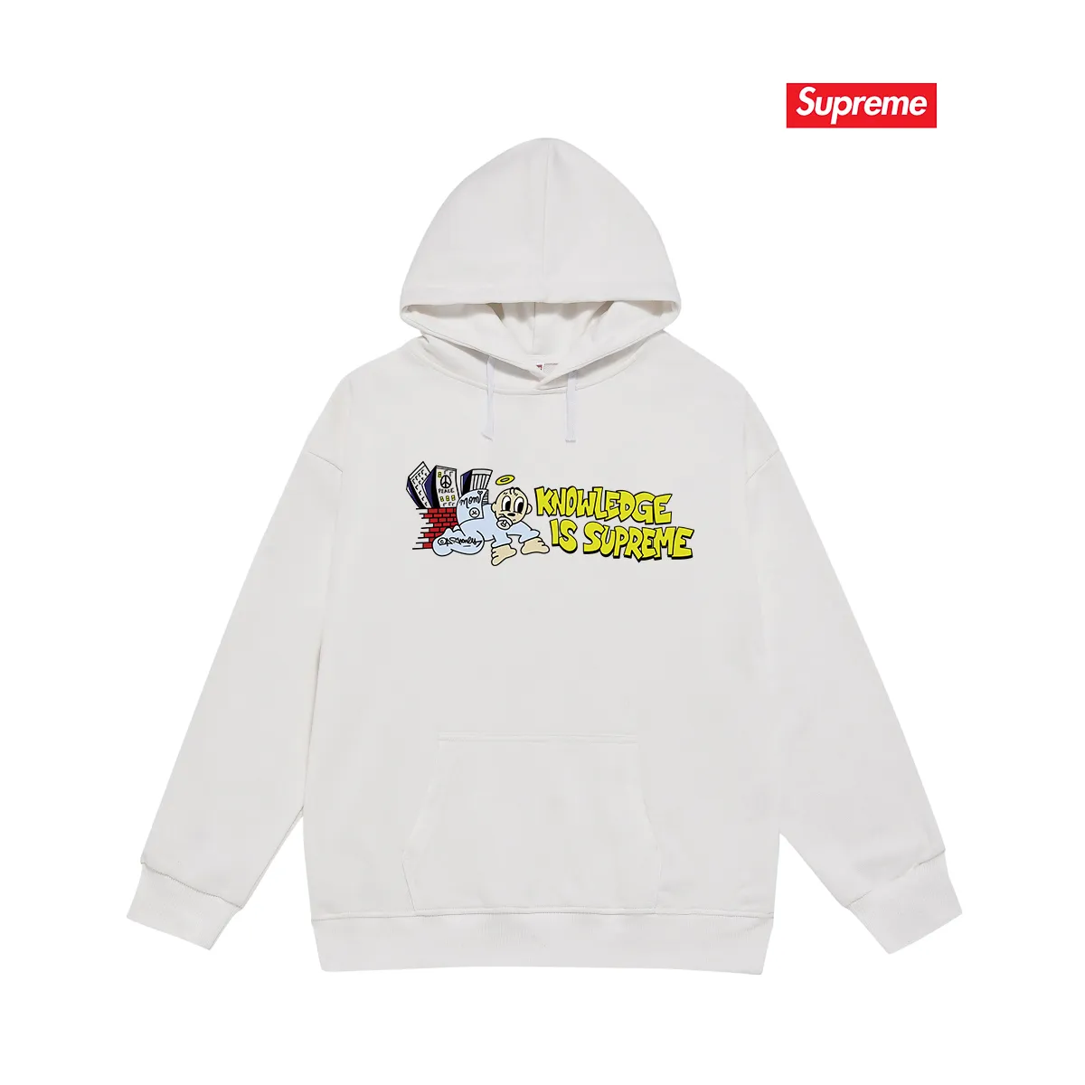 S 2027 # P 85💰 P 90💰 Supreme SS 22 Week 1 Knowledge Tee 400 430 Quality💥 Same Style ：Black White Gray Size：S M L XL XXL