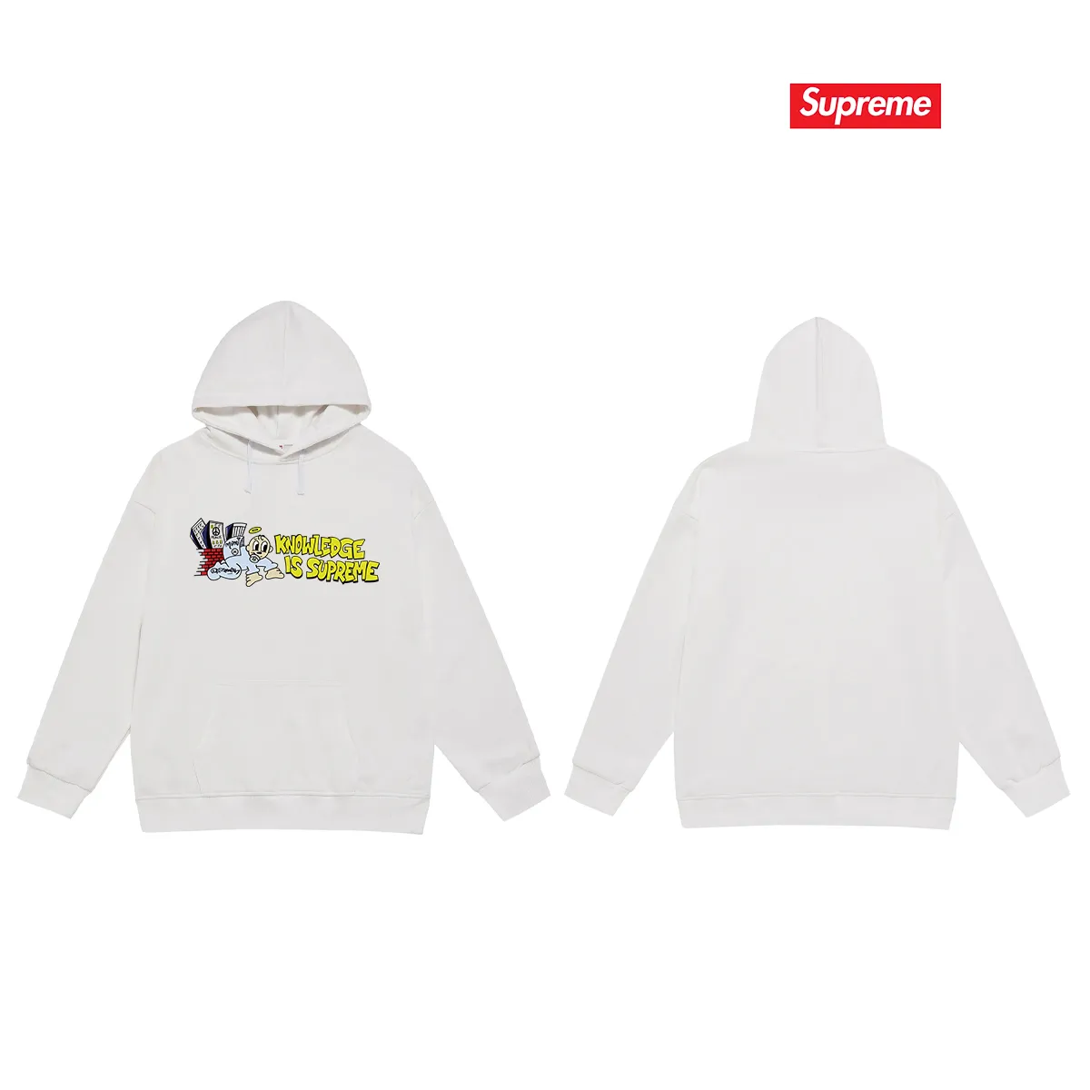 S 2027 # P 85💰 P 90💰 Supreme SS 22 Week 1 Knowledge Tee 400 430 Quality💥 Same Style ：Black White Gray Size：S M L XL XXL