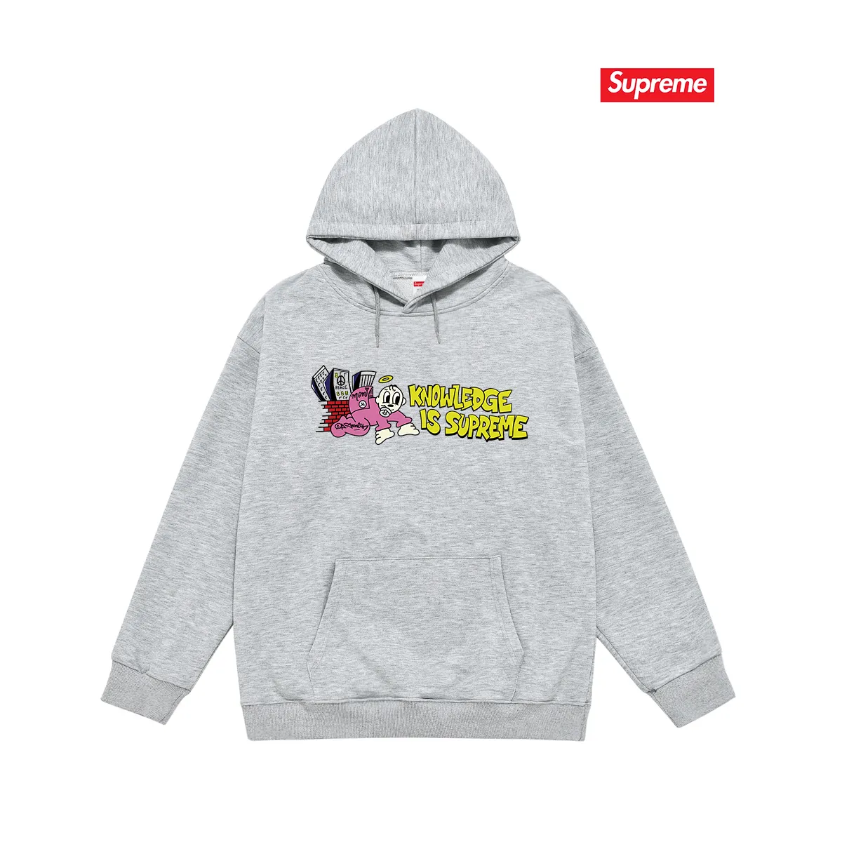 S 2027 # P 85💰 P 90💰 Supreme SS 22 Week 1 Knowledge Tee 400 430 Quality💥 Same Style ：Black White Gray Size：S M L XL XXL
