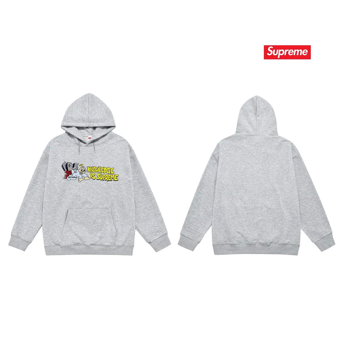 S 2027 # P 85💰 P 90💰 Supreme SS 22 Week 1 Knowledge Tee 400 430 Quality💥 Same Style ：Black White Gray Size：S M L XL XXL