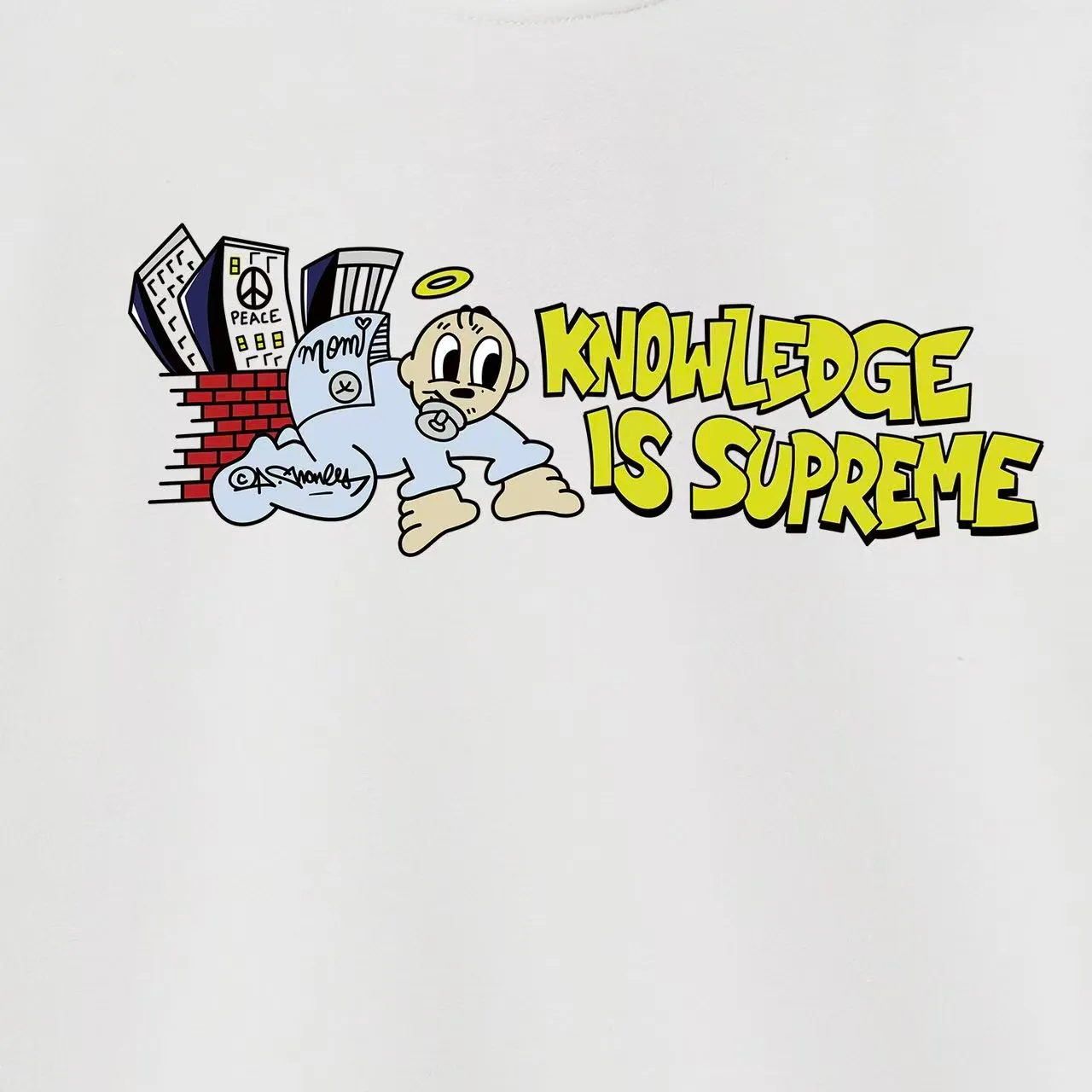 S 2027 # P 85💰 P 90💰 Supreme SS 22 Week 1 Knowledge Tee 400 430 Quality💥 Same Style ：Black White Gray Size：S M L XL XXL