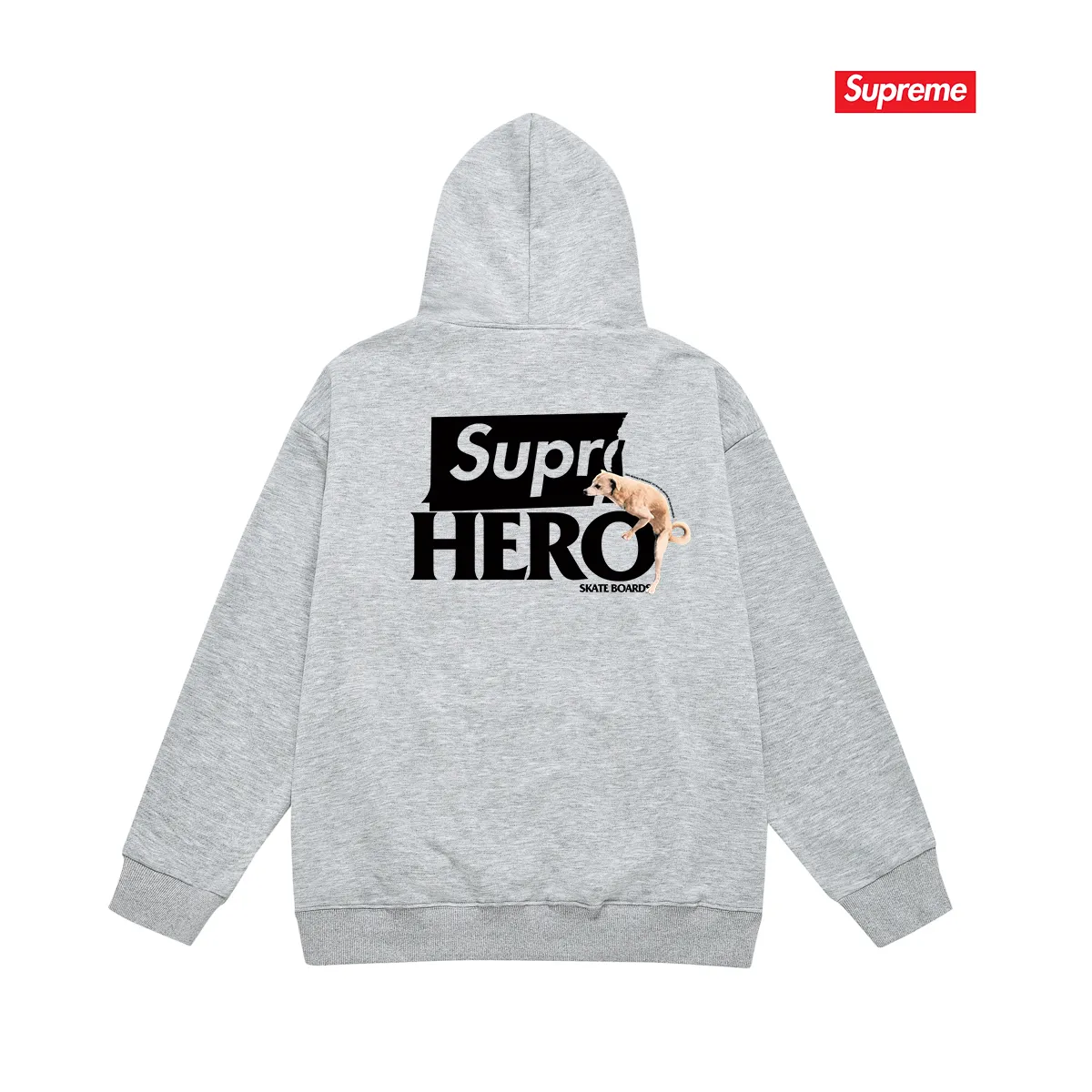 S 2018 # P 85💰 P 90💰 Supreme ANTIHERO Series SS 22 Week 17 Antihero Dog Tee Logo 400 430 Quality💥 Same Style ：Black White Gray Size：S M L XL XXL