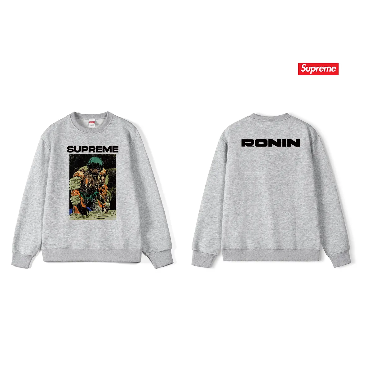 S 1026 # p 80💰 Supreme SS 23 Week 9 RONIN TEE 400 Quality💥 Same Style ：Black White Gray Size：S M L XL XXL