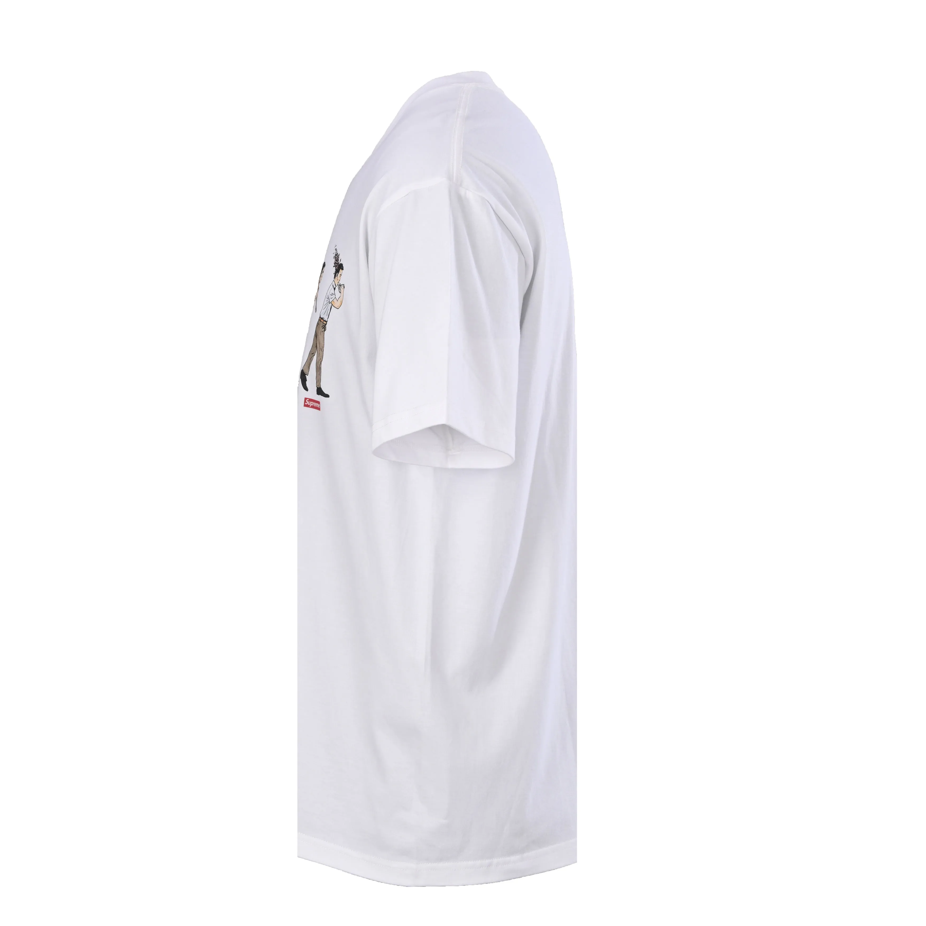 SUPREME Evolutionary History Pattern Printed Round Neck Short Sleeve T-shirt Color: White Black Wearing Style: Round Neck Fabric: Cotton Men and Women Same Style Size: S M L XL