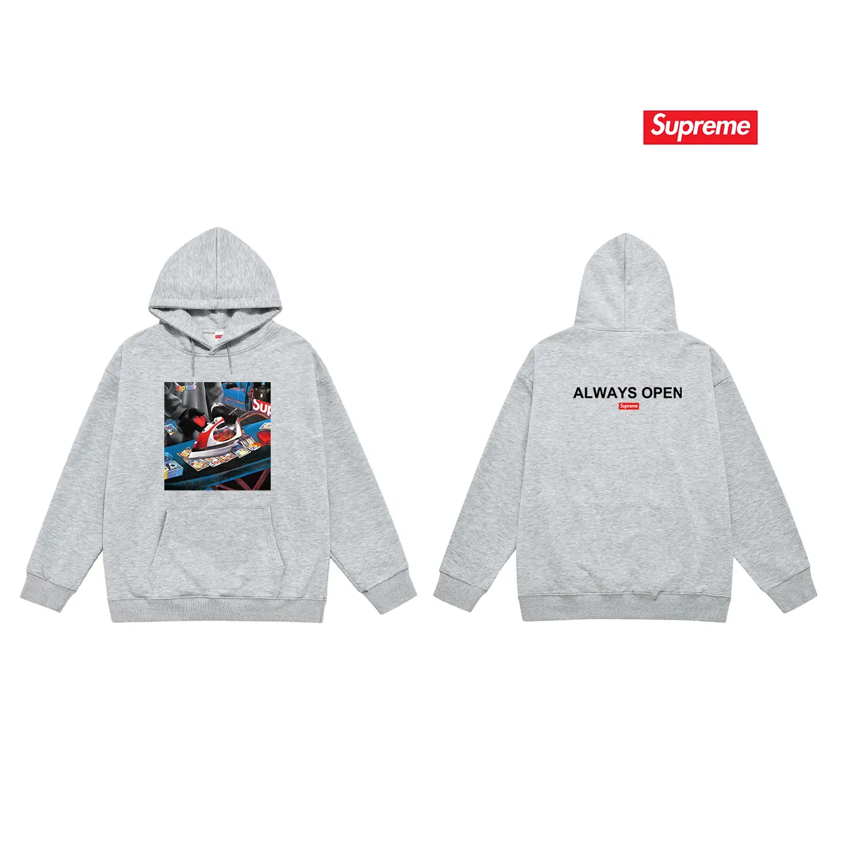S 2019 # P 85💰 P 90💰 Supreme SS 22 Week 1 Gas Tee 400 430 Quality💥 Same Style ：Black White Gray Size：S M L XL XXL