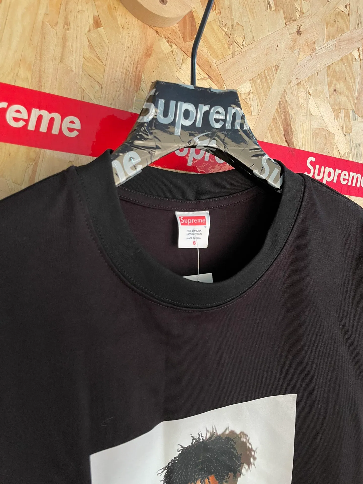 Style number: 8169 supreme rapper printed round neck printed short-sleeved T-shirt Color: White Black size: S-XL