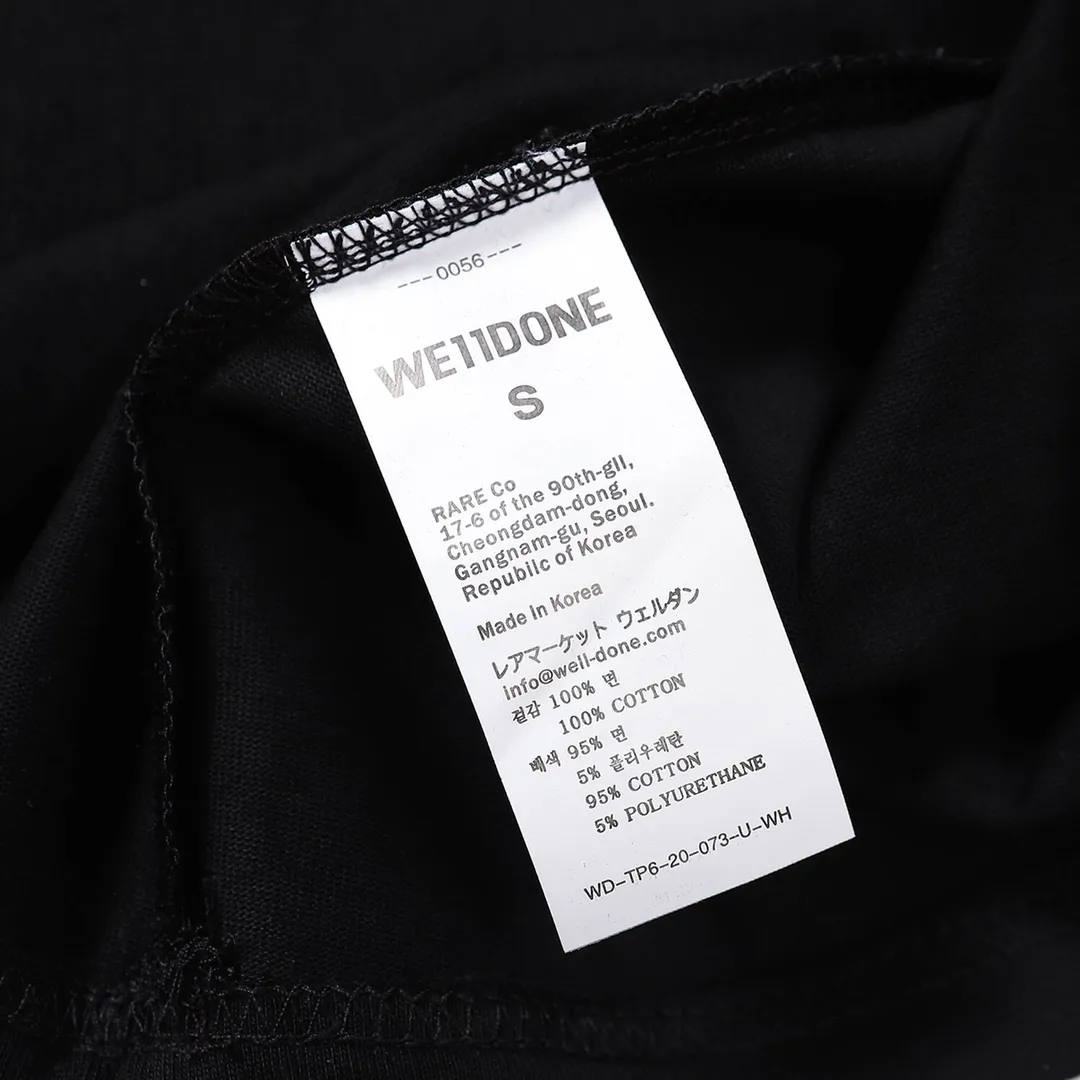 W 051# WE 11DONE T 230g , ！ Quality！！ ， Quality！！ ， ！！ ， ， ， ， 。 Sizes：S-L ：White Black