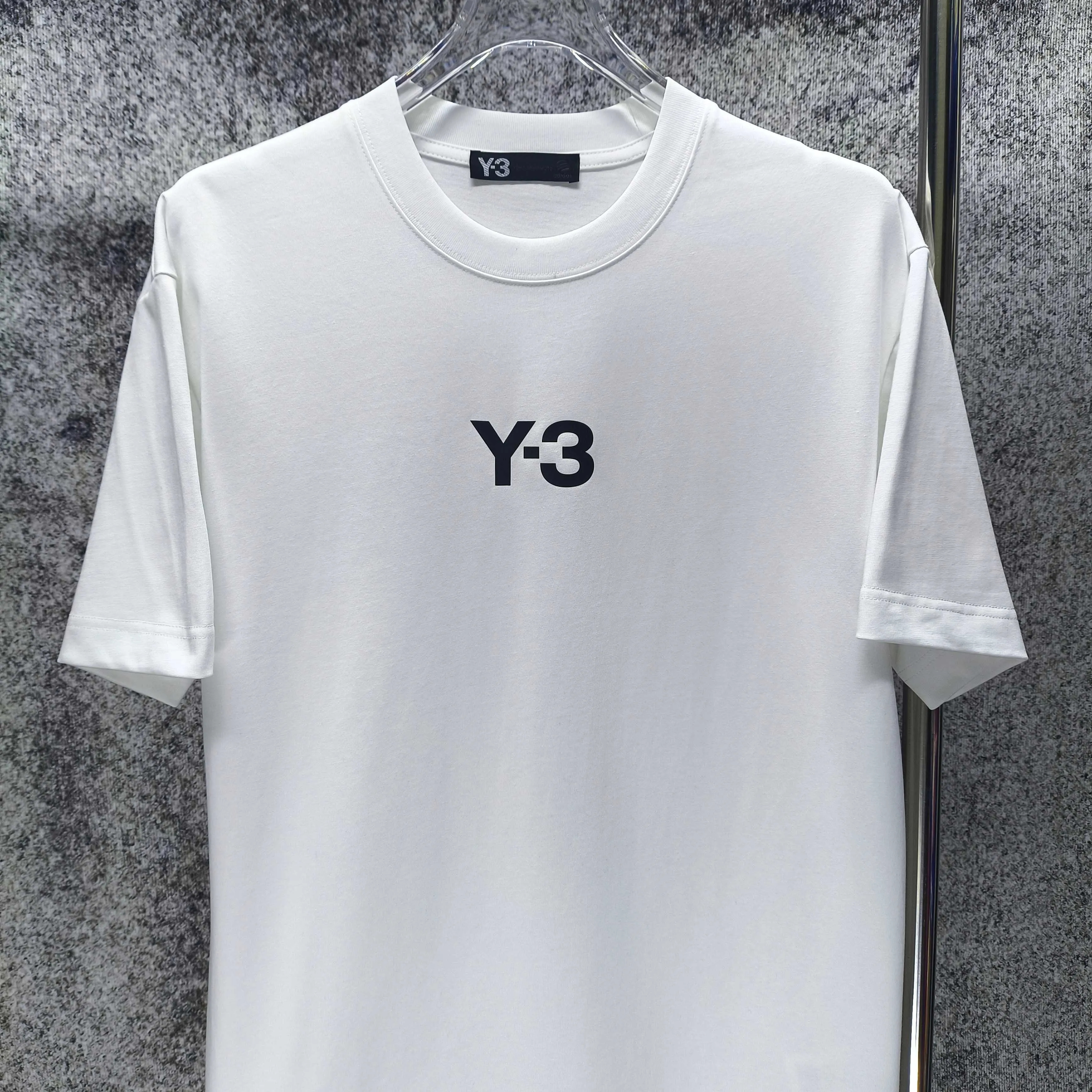 Y 3 Yohji Yamamoto 2026 Spring and Summer New Arrival gram short-sleeved T-shirt Loose fit for men and women Same Style Size S M L XL XXL Black White