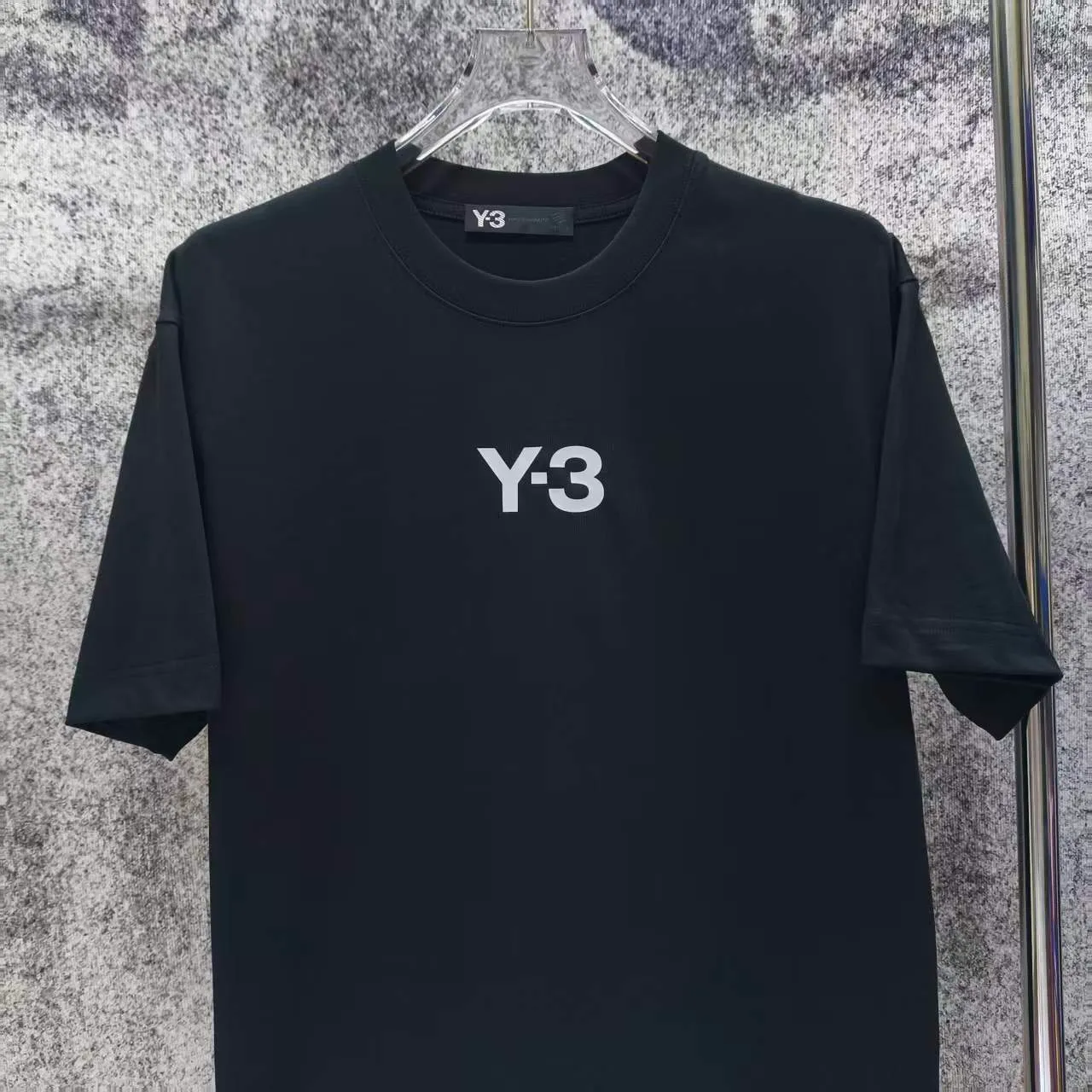 Y 3 Yohji Yamamoto 2026 Spring and Summer New Arrival printed logo short-sleeved T-shirt loose fit for men and women Same Style Size S M L XL XXL Black White
