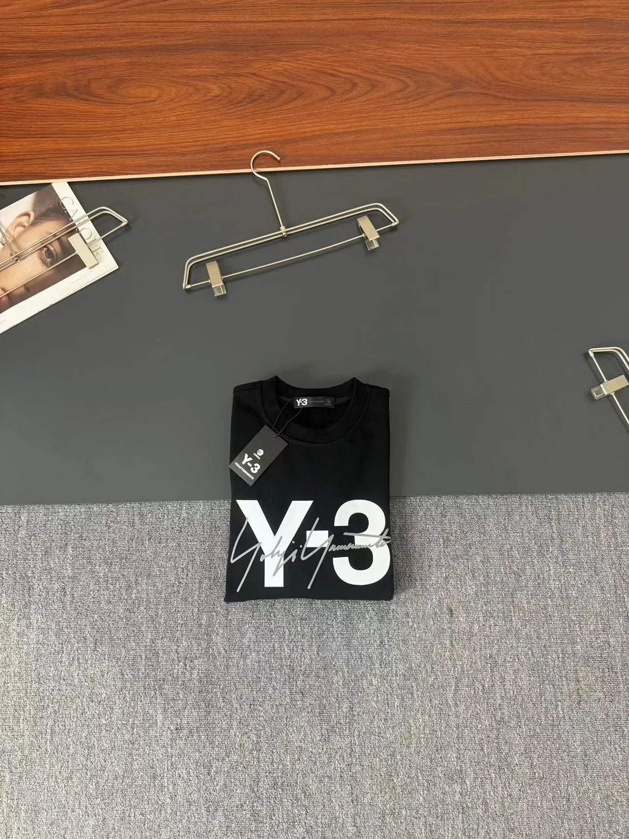 Y-3*Yoji Yamamoto*The most New Arrival round neck fashion long-sleeved sweatshirt in autumn and winter, foam ➕ printing process logo design, pure cotton fabric! Comfortable against the skin, durable and easy to wear, meticulous original craftsmanship, a must-have for casual Versatile Sizes S M L XL XXL
