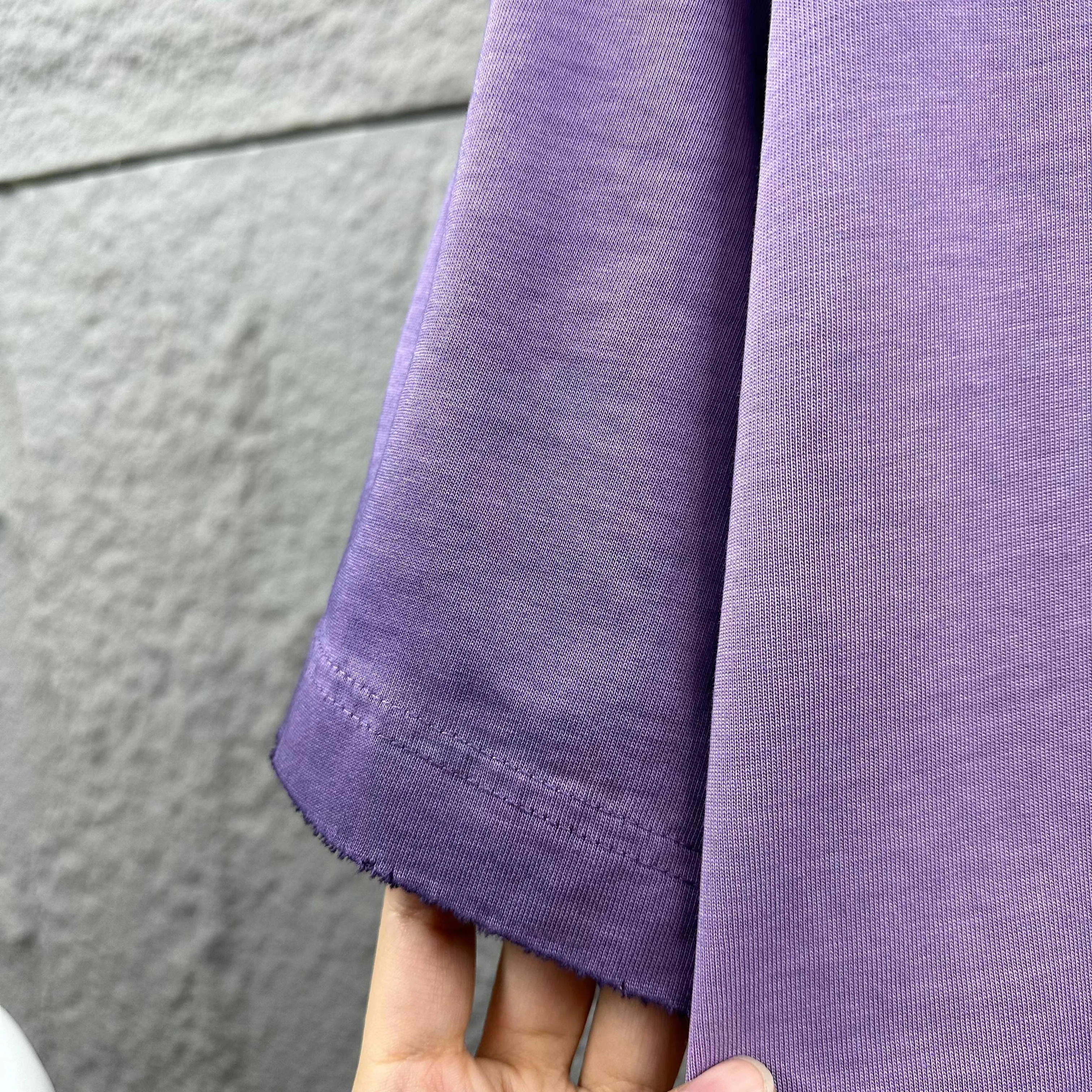 Y 3* Yamamoto Yo*ji 2025 Spring and Summer New Arrival Heavy-duty worn washed style with distressed letters three-dimensional flocking technology Customized pure cotton fabric Short-sleeved T-shirt Men and women Same Style Color: Washed gray Washed purple Washed black Washed pink Size: S size (100-140 catties) M size (130-160 catties) L size (150-175 catties) XL size (160-185 pounds) XXL (180 pounds)