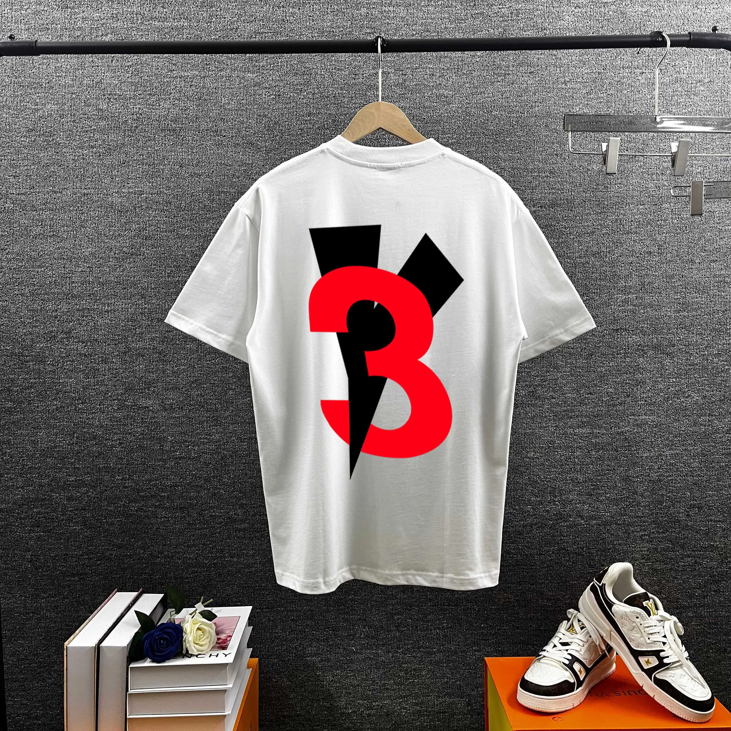 Y 3* * *yoji 2026 spring and summer New Arrival Classic personalized front and rear letter logo printed T-shirt Double yarn custom plain cotton fabric short-sleeved T-shirt Men and women Same Style Color: Black White Gray Size: S (90-130 pounds) M (120-150 pounds) L (140-165 pounds) XL (160-180 pounds) XXL (180 pounds)