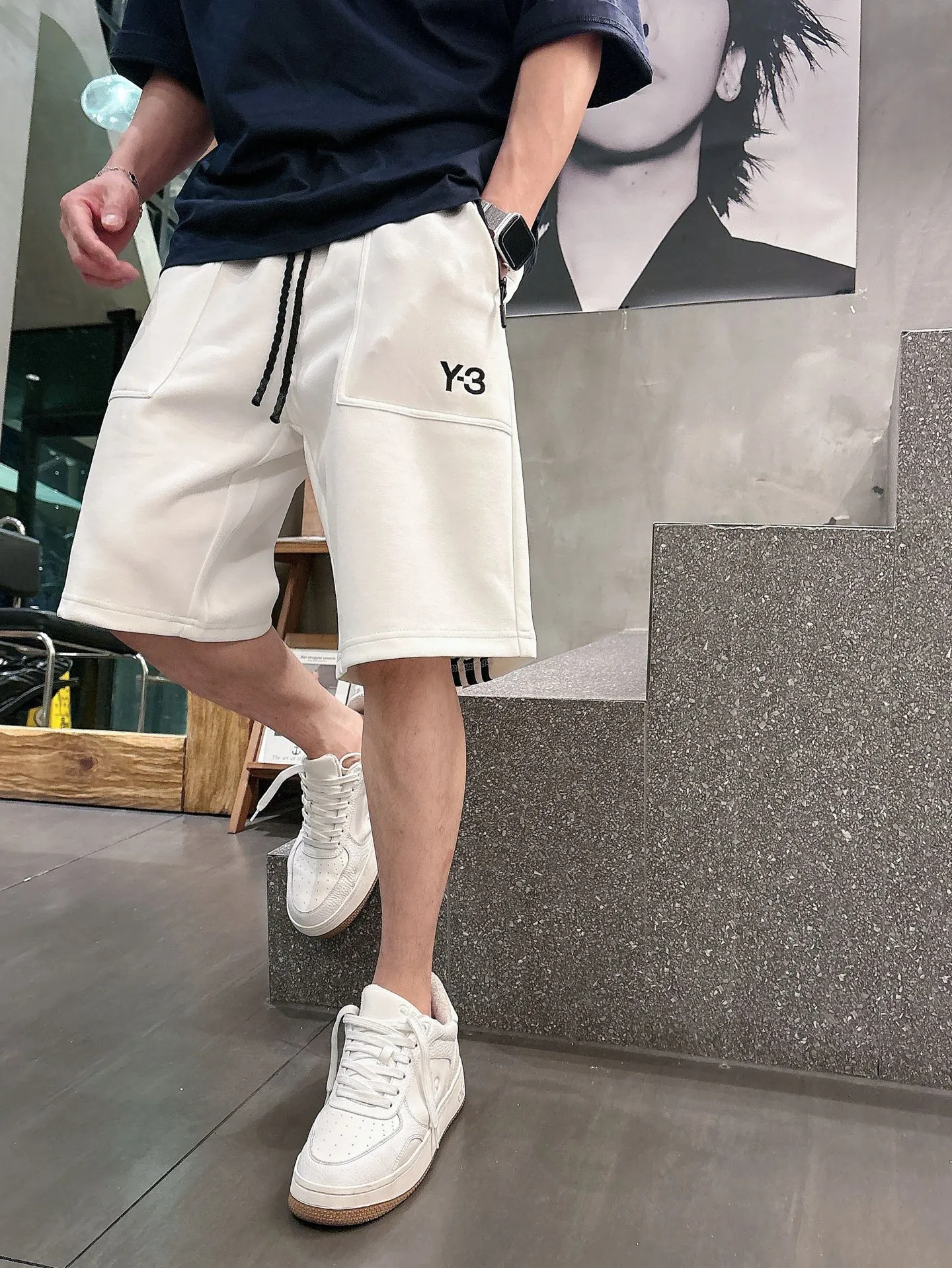 Y 3 Complete three standards 2026 summer New Arrival men's casual shorts, advanced custom-made Breathable fabric Breathable fabric with high elasticity and comfort, impeccable details, top-grade accessories, original logo design concept, delicate and soft feel! The upper body fit is awesome! Size: M-XXXL Please state your height and weight when ordering