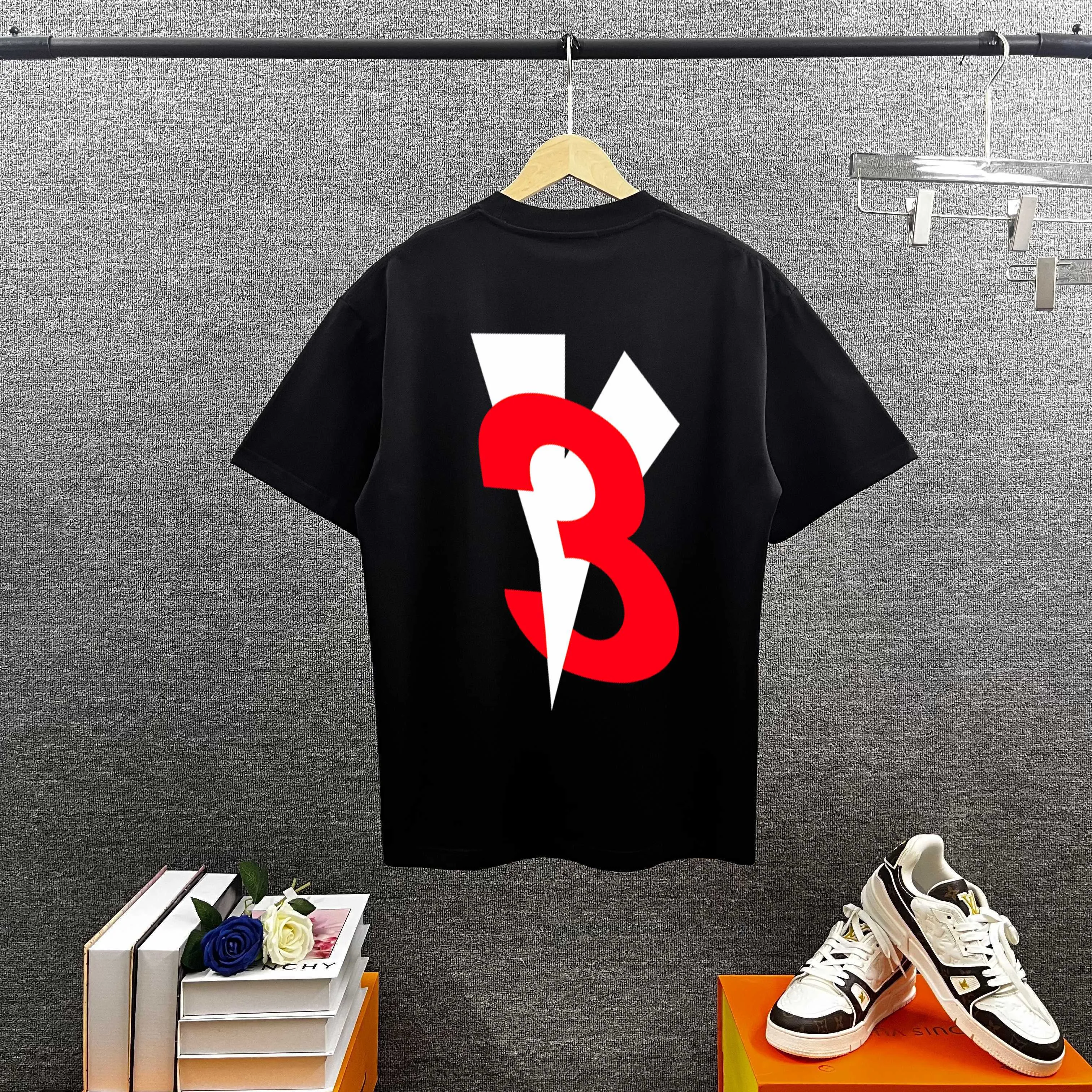 Y 3* * *yoji 2026 spring and summer New Arrival Classic personalized front and rear letter logo printed T-shirt Double yarn custom plain cotton fabric short-sleeved T-shirt Men and women Same Style Color: Black White Gray Size: S (90-130 pounds) M (120-150 pounds) L (140-165 pounds) XL (160-180 pounds) XXL (180 pounds)