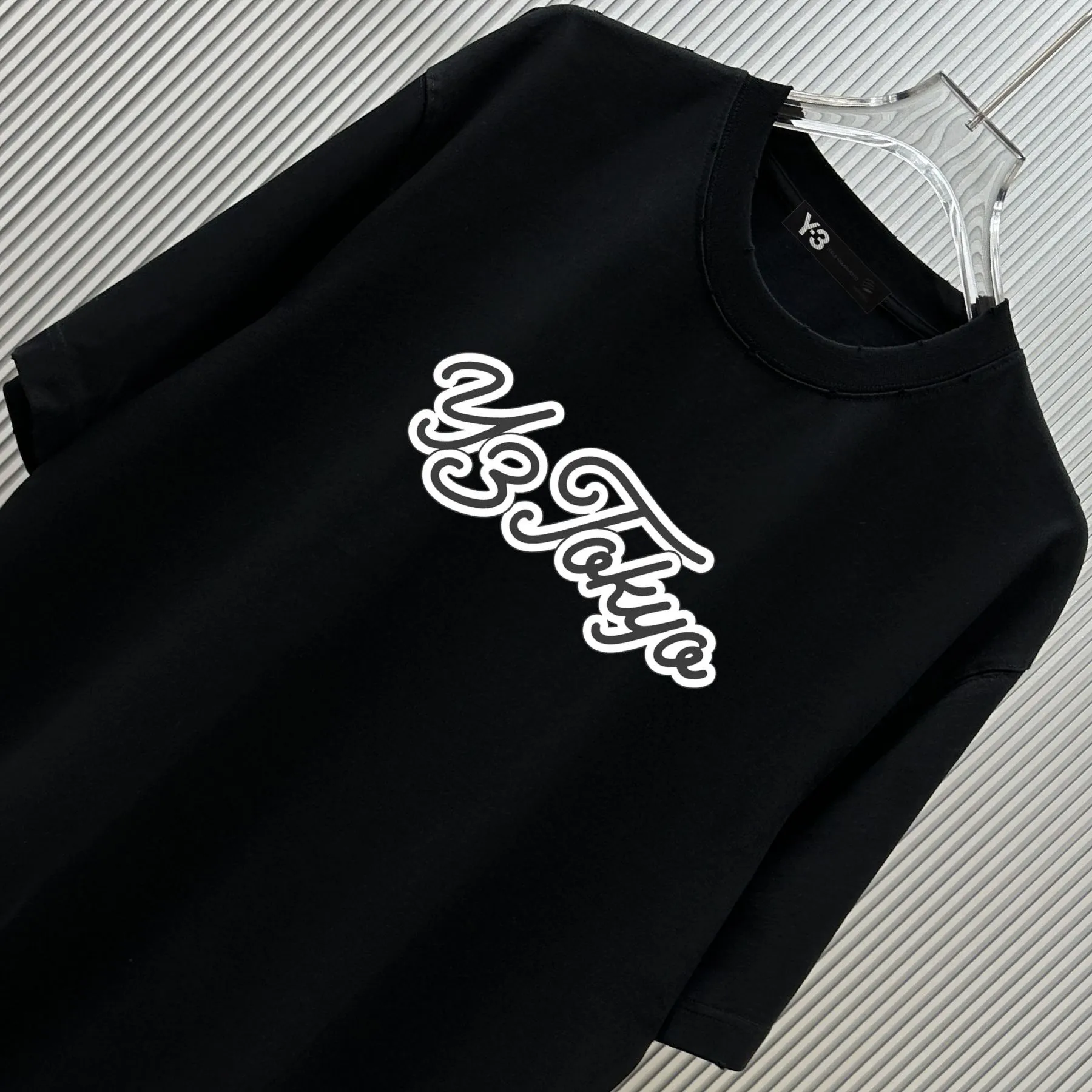 (Strictly control Quality) Style: Yamamoto-Yoji.Y-3 short-sleeved T-shirt Fabric: Weight double yarn 100% cotton Rib: Weight Sorona 1*1 trendy brand Process: Washed and worn printing Color: White Gray Khaki Haze Blue Black Size: M-4XL No gender distinction Men and women Same Style